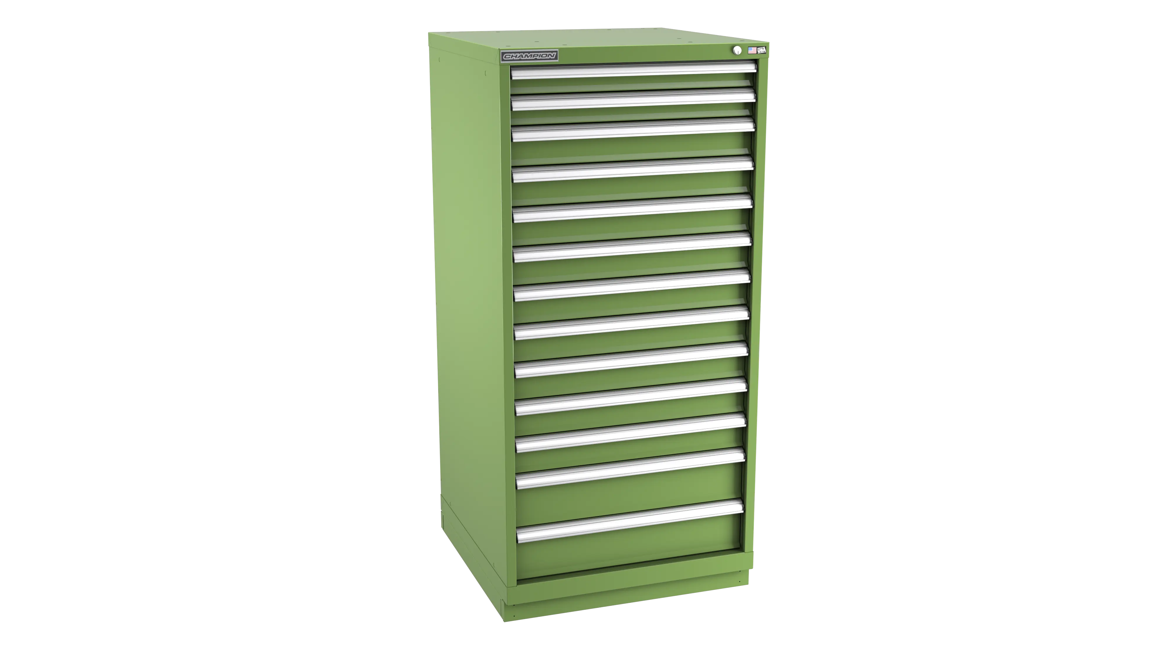 Champion Tool 13-Drawer Modular Cabinet, 28-1/4 W x 59-1/2 H x 22-1/2 D in - CM SWS2700-1301-ILC-FTB Champion Tool Storage