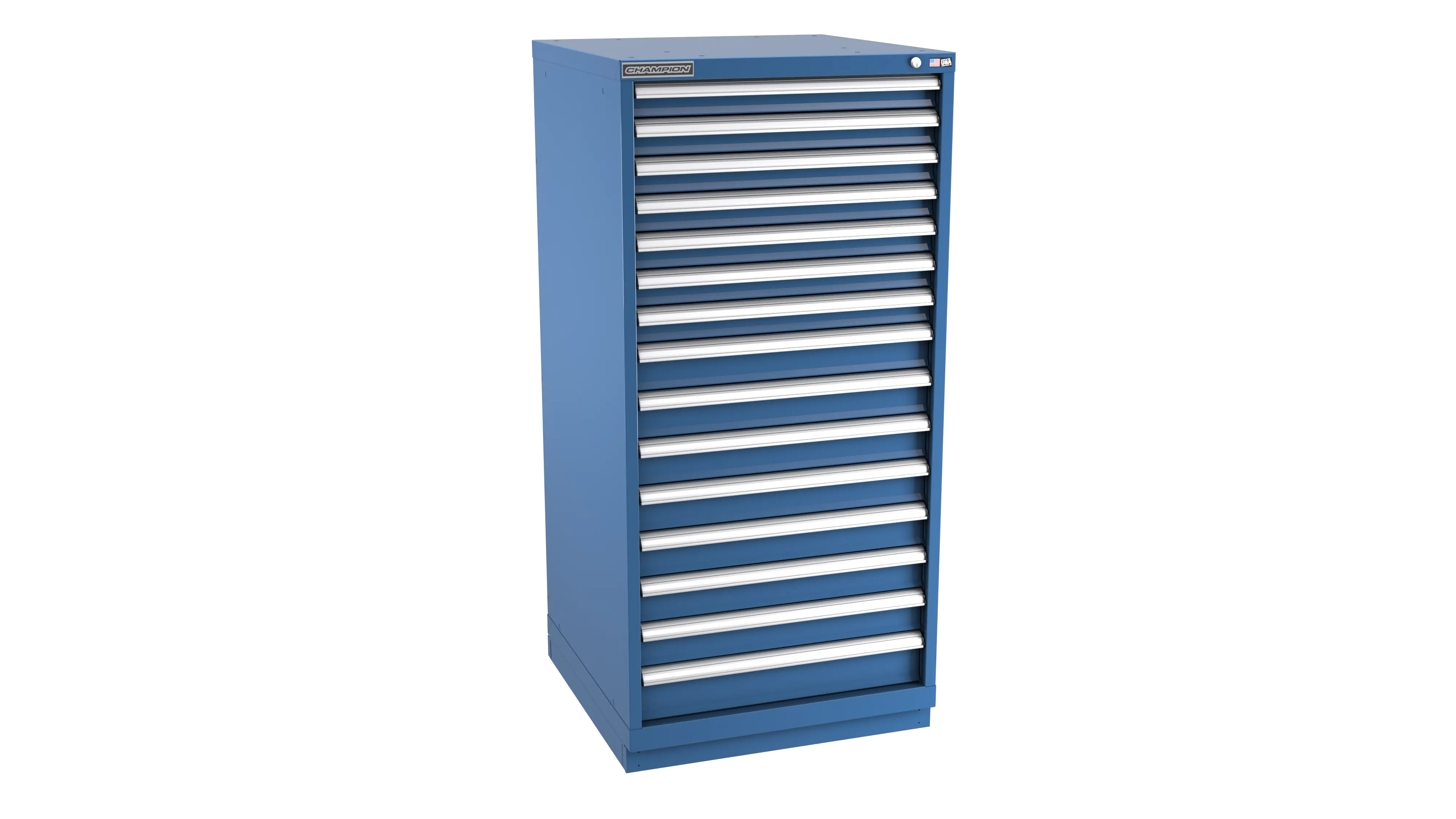 Champion Tool 15-Drawer Modular Cabinet, 28-1/4 W x 59-1/2 H x 22-1/2 D in - CM SWS2700-1501-ILC-FTB Champion Tool Storage