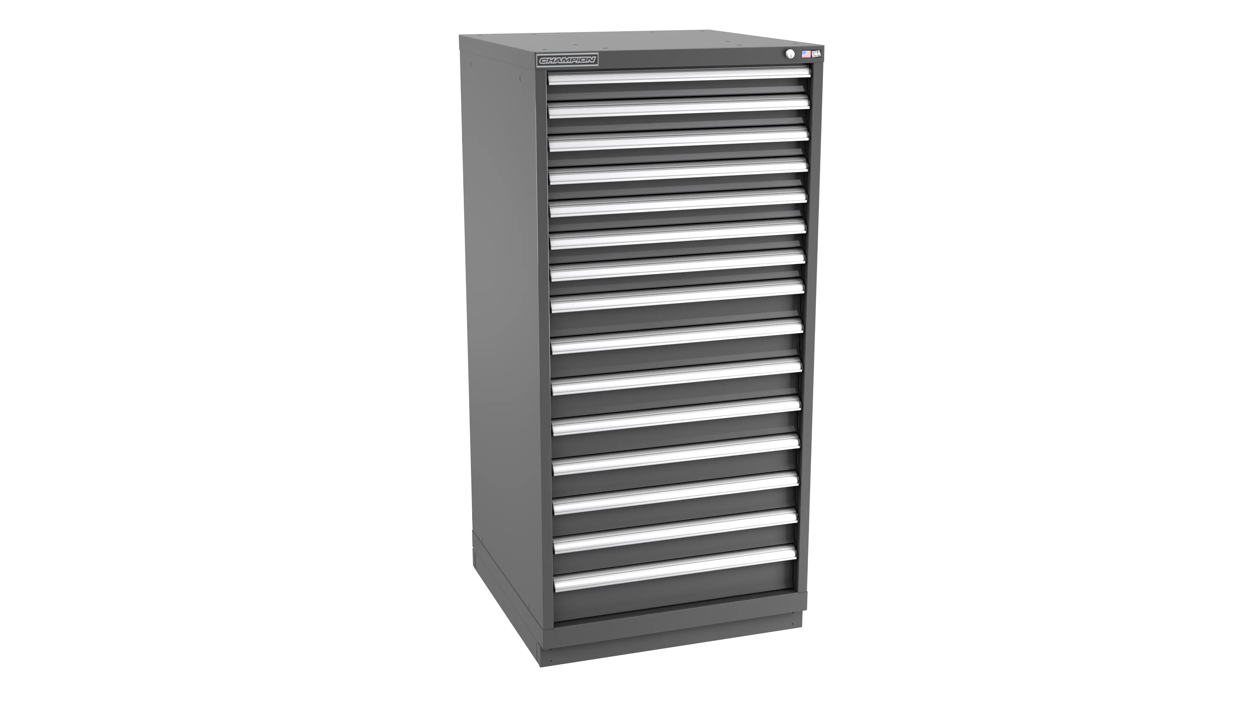 Champion Tool 15-Drawer Modular Cabinet, 28-1/4 W x 59-1/2 H x 22-1/2 D in - CM SWS2700-1501-ILC-FTB Champion Tool Storage