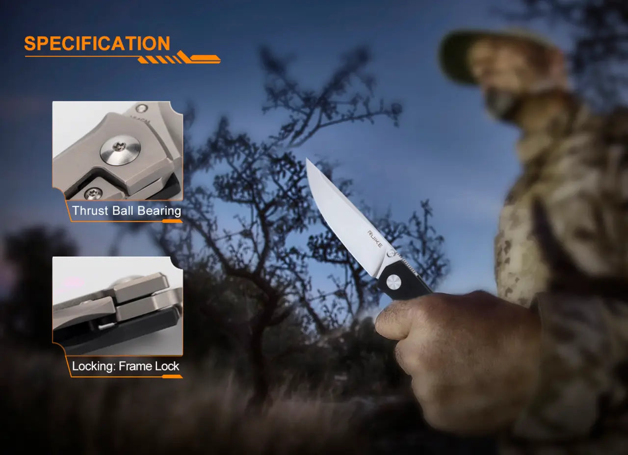 Fenix Ruike Framelock Folding Knife with Titanium Handle - F RK-M661-TZ Fenix