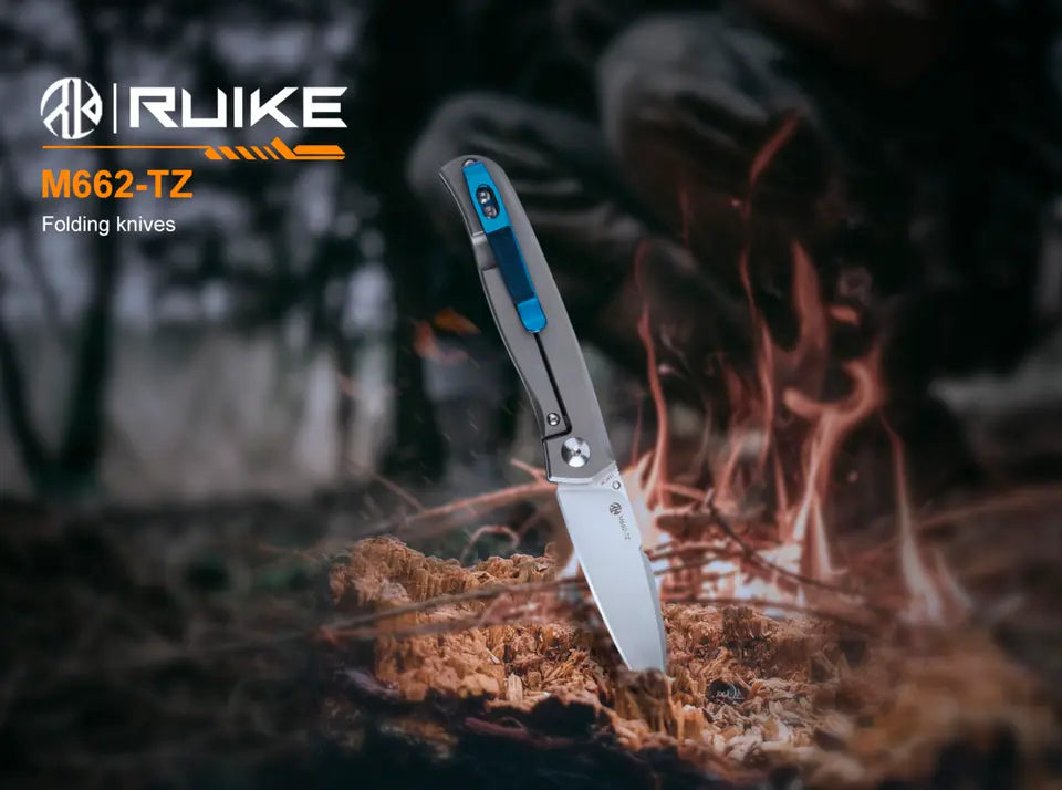 Fenix Ruike Folding Knife with Framelock Titanium Handle, Blade Length 74mm - F RK-M662TZ Fenix