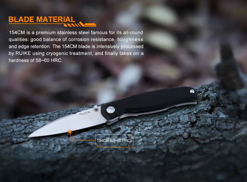 Fenix Ruike Folding Knife with Framelock Titanium Handle, Blade Length 74mm - F RK-M662TZ Fenix