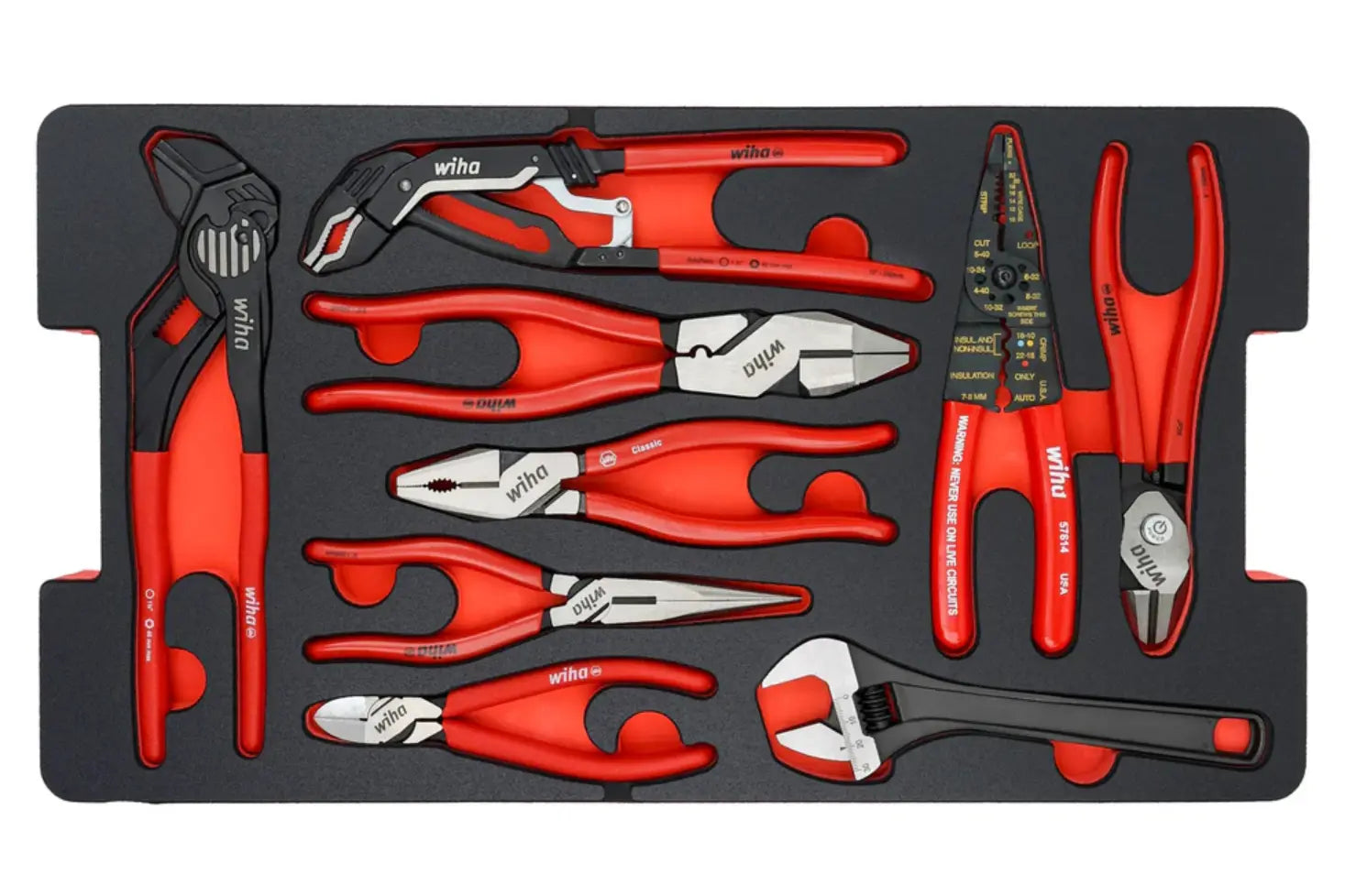 WIHA 194 Piece Premium Kit In Rolling Tool Box - 92100 Wiha