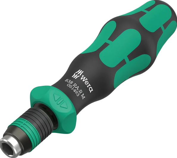 WERA 838 RA-R M Bitholding screwdriver with ratchet functionality, 1/4"