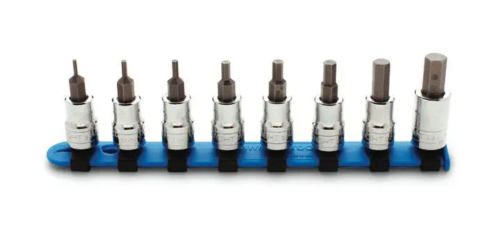 Wright Tool 8 Piece 3/8 in Drive Metric Black Oxide Hex Bit Socket Set, 2 - 10mm - WT 353 Socket Set Wright Tool