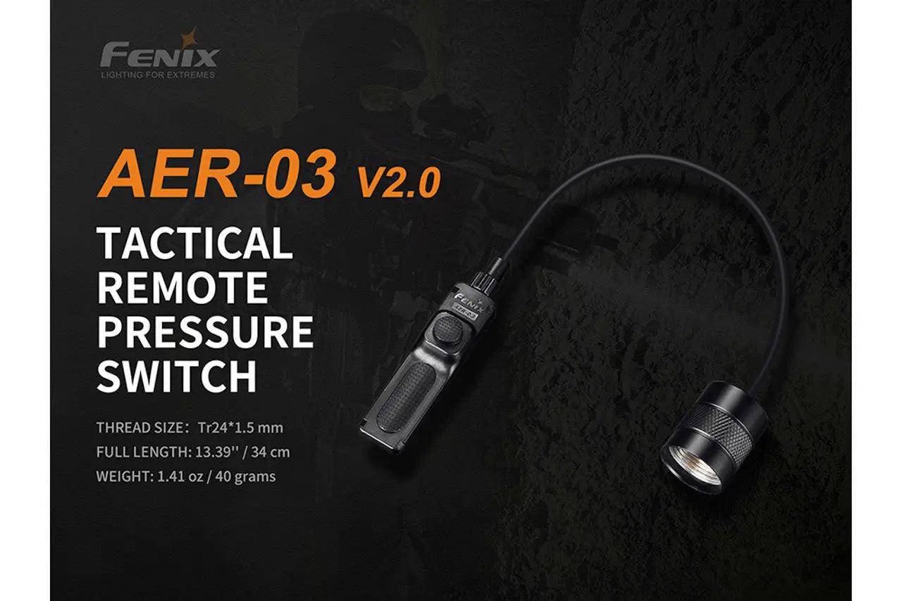 Fenix Tactical Remote Pressure Switch, Dual Tail Design - F FX-AER03V2 Fenix