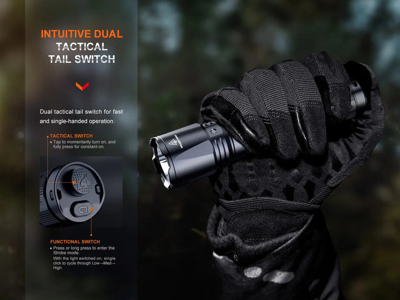 Fenix 1600 Lumen High-Performance Tactical Flashlight - F FX-TK11R Fenix