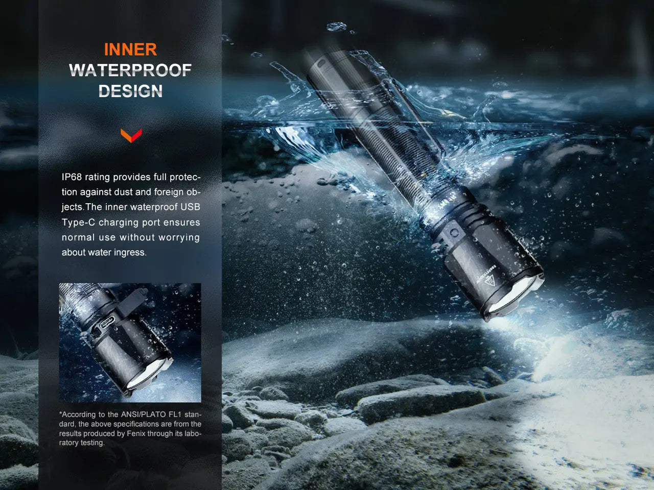 Fenix 1600 Lumen High-Performance Tactical Flashlight - F FX-TK11R Fenix