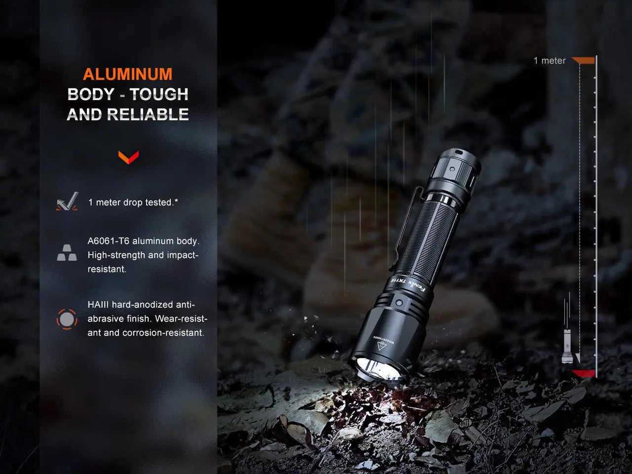 Fenix 1600 Lumen High-Performance Tactical Flashlight - F FX-TK11R Fenix