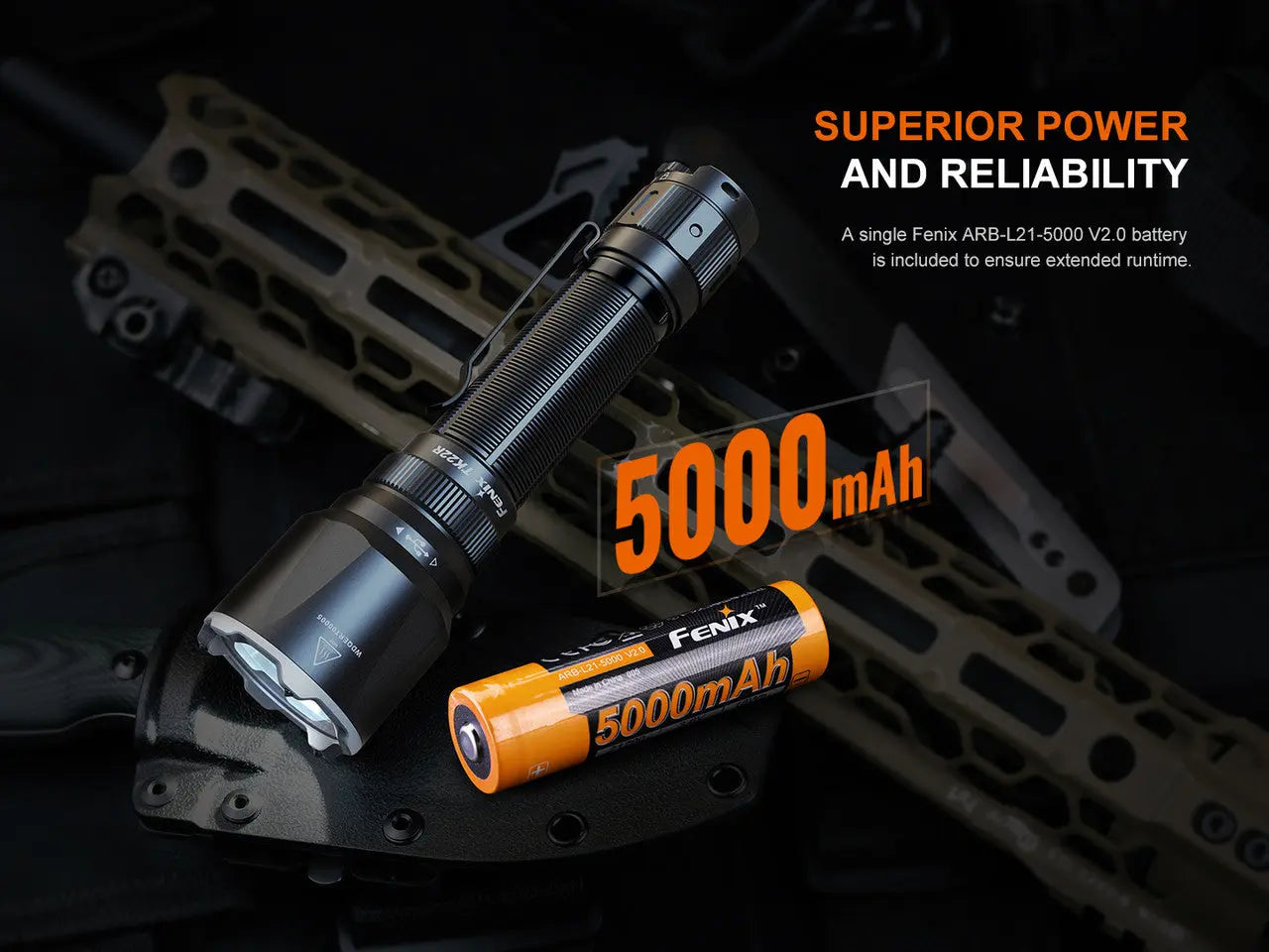 Fenix 3200 Lumen Tactical and Duty Flashlight - F FX-TK22R Fenix