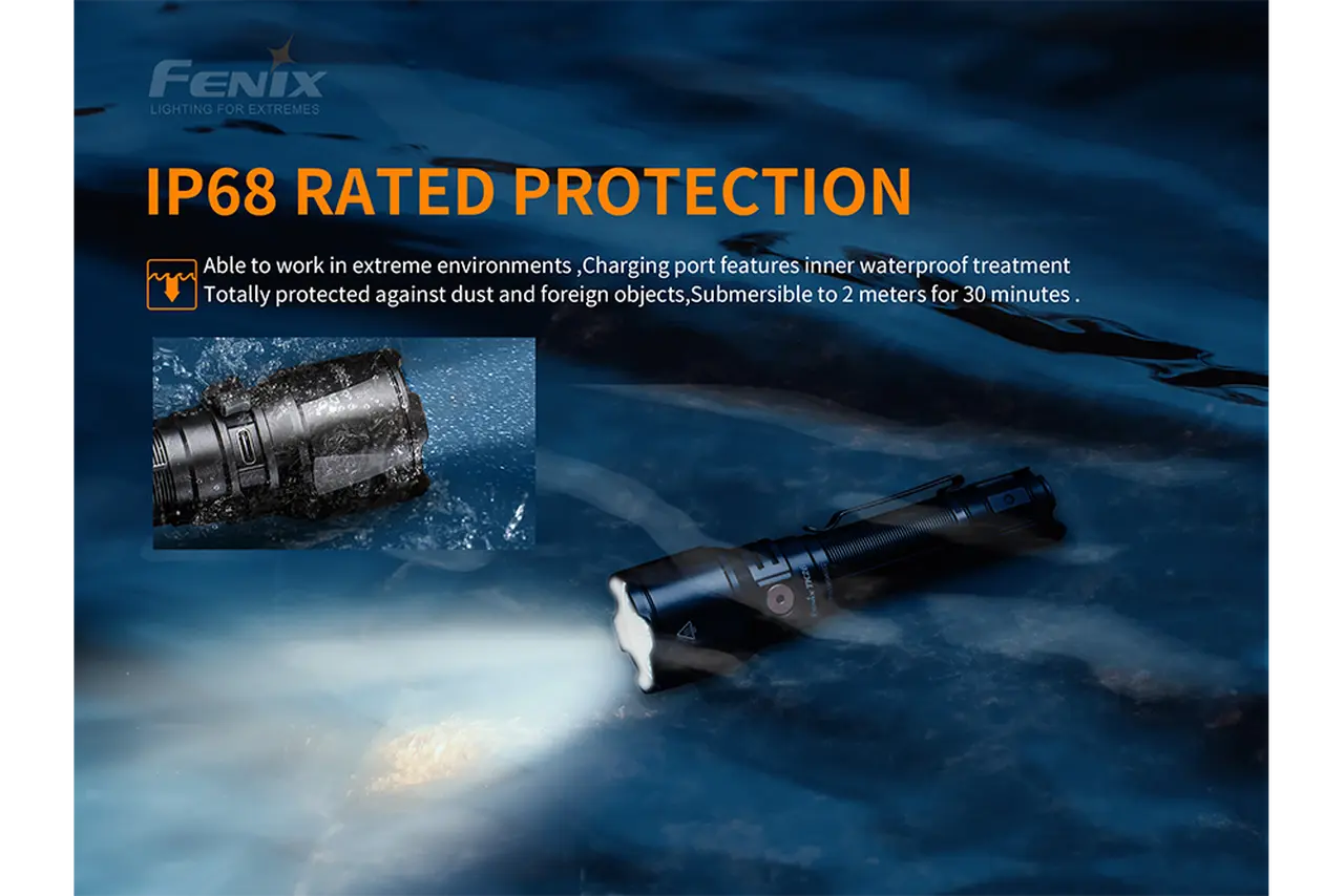 Fenix 1500 Lumen Tactical Rechargeable Flashlight - F FX-TK26R Fenix
