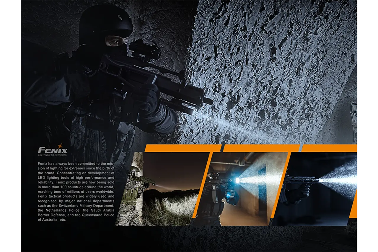Fenix 1500 Lumen Tactical Rechargeable Flashlight - F FX-TK26R Fenix