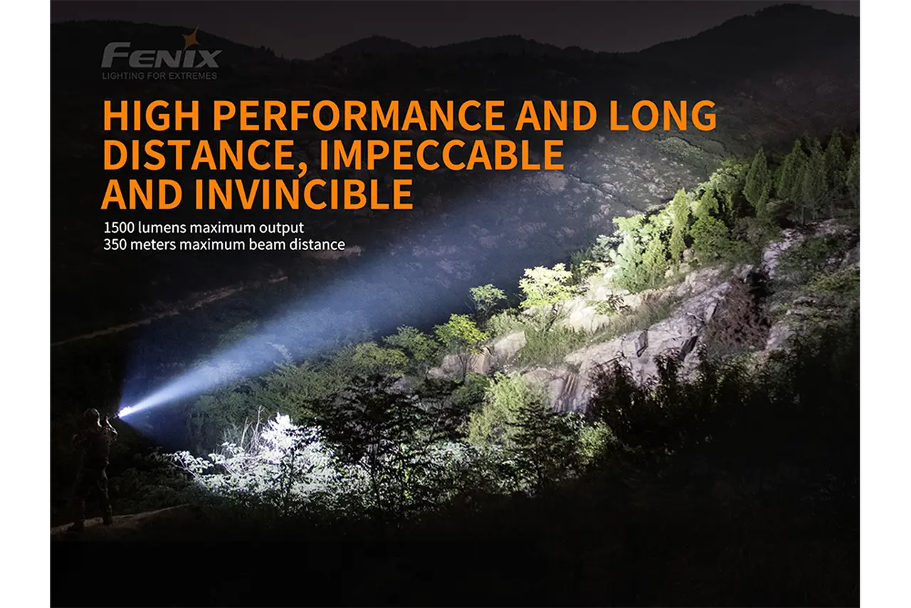 Fenix 1500 Lumen Tactical Rechargeable Flashlight - F FX-TK26R Fenix