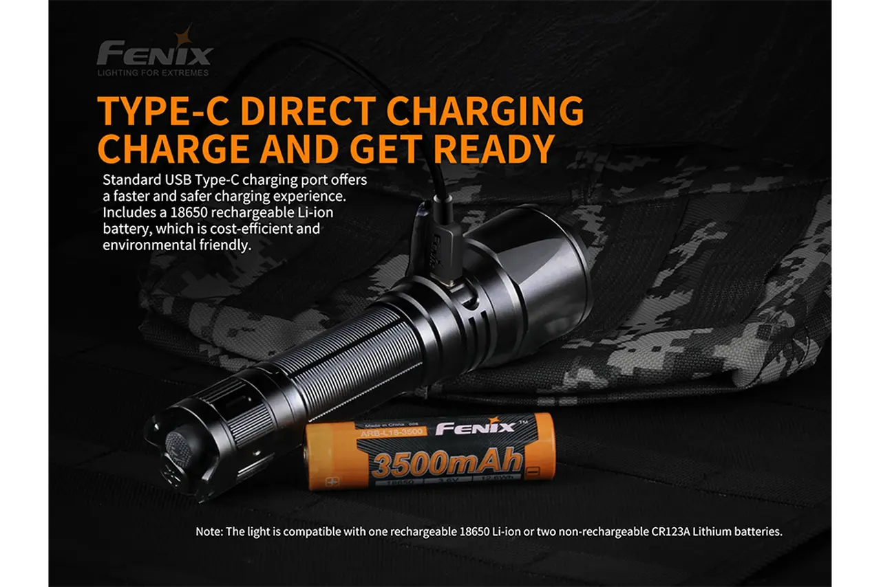 Fenix 1500 Lumen Tactical Rechargeable Flashlight - F FX-TK26R Fenix