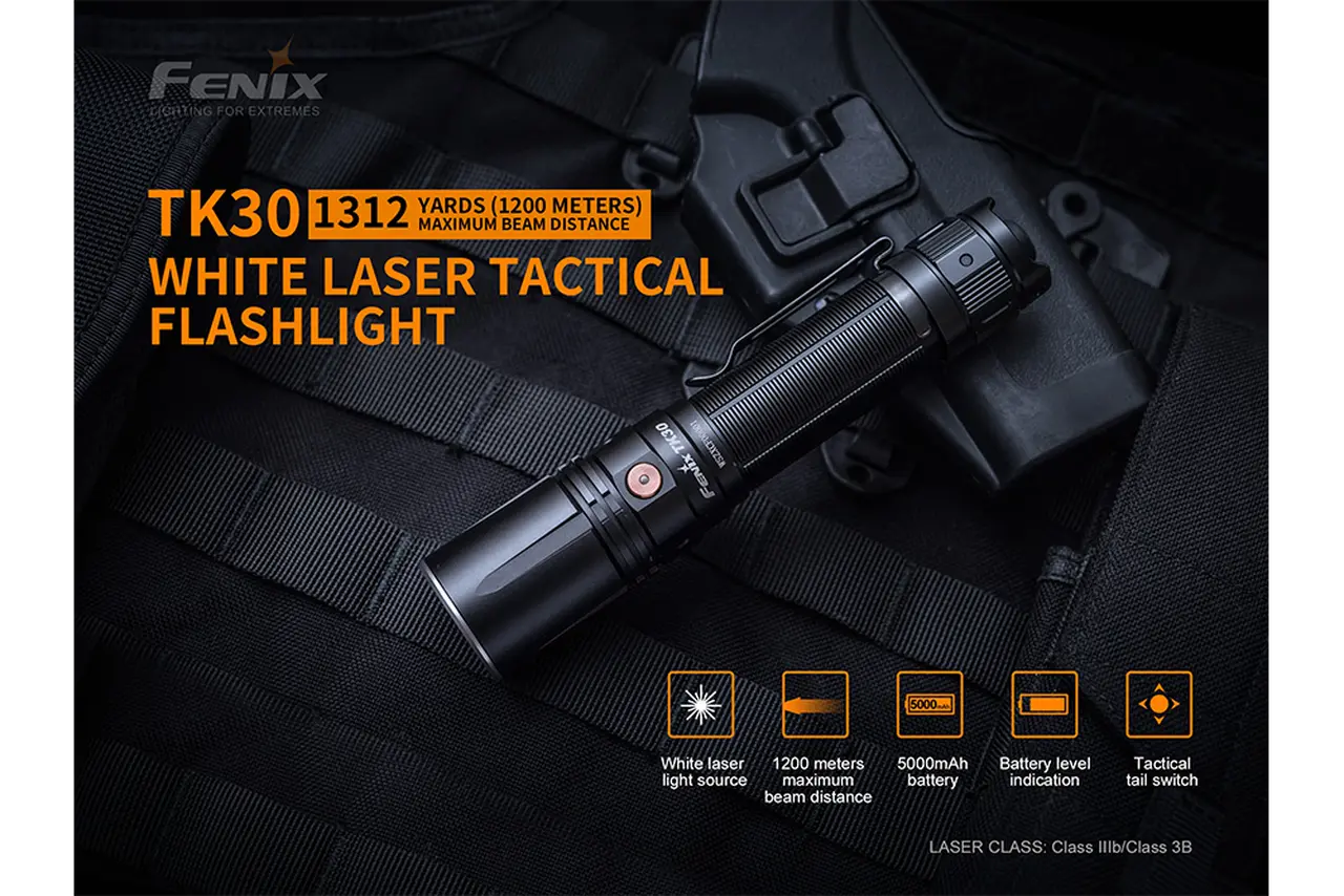 Fenix 3900 Foot Throw White Laser Flashlight - F FX-TK30 Fenix