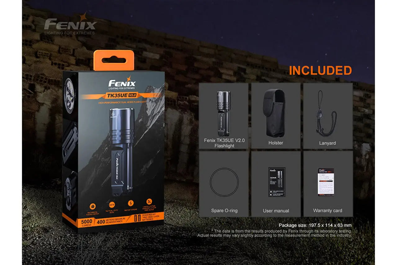 Fenix 5000 Lumen V2.0 Tactical Flashlight - F FX-TK35UEV2 Fenix