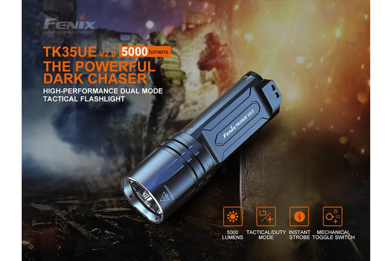 Fenix 5000 Lumen V2.0 Tactical Flashlight - F FX-TK35UEV2 Fenix