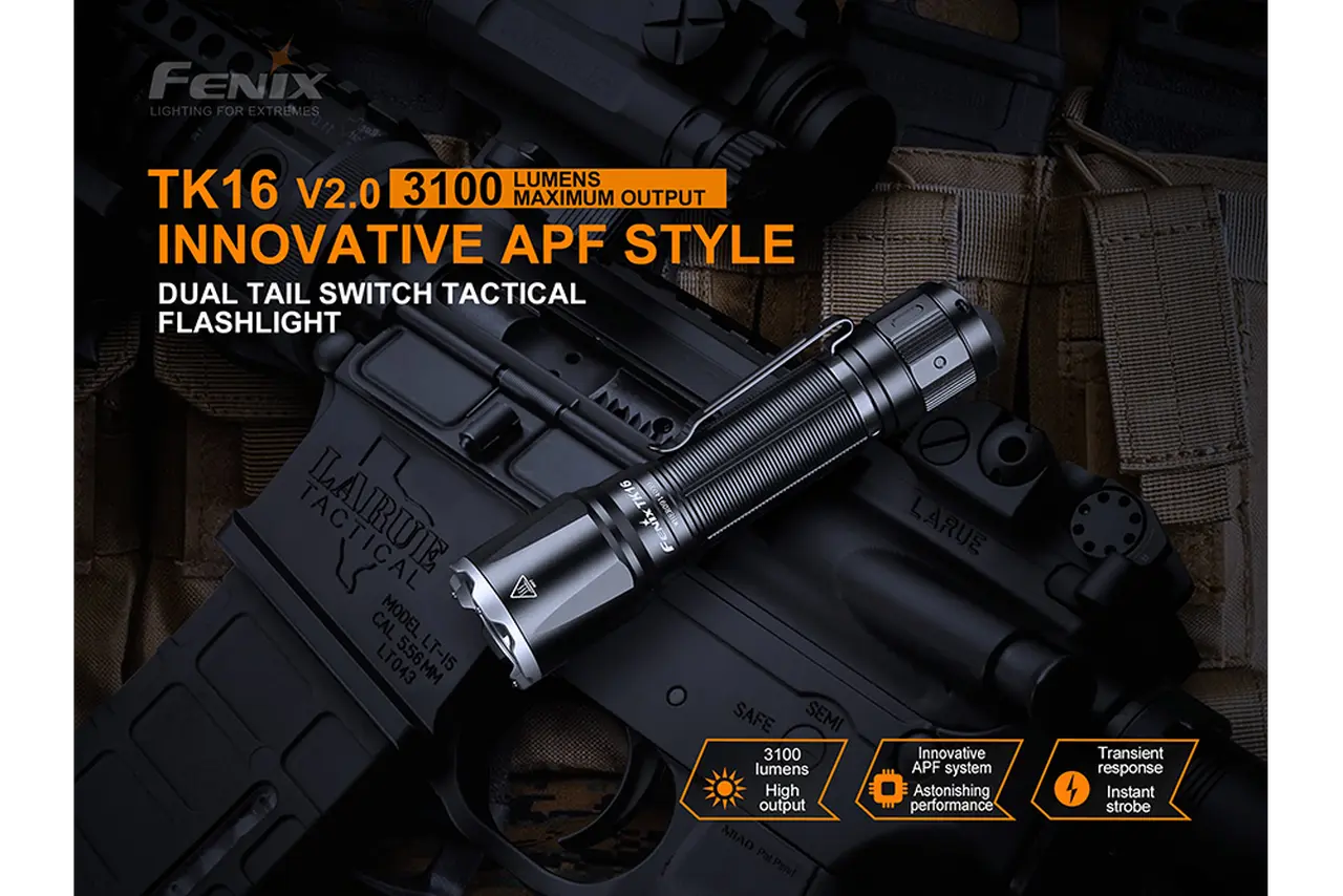 Fenix 3100 Lumen Tactical Flashlight - F FX-TK16V2 Fenix