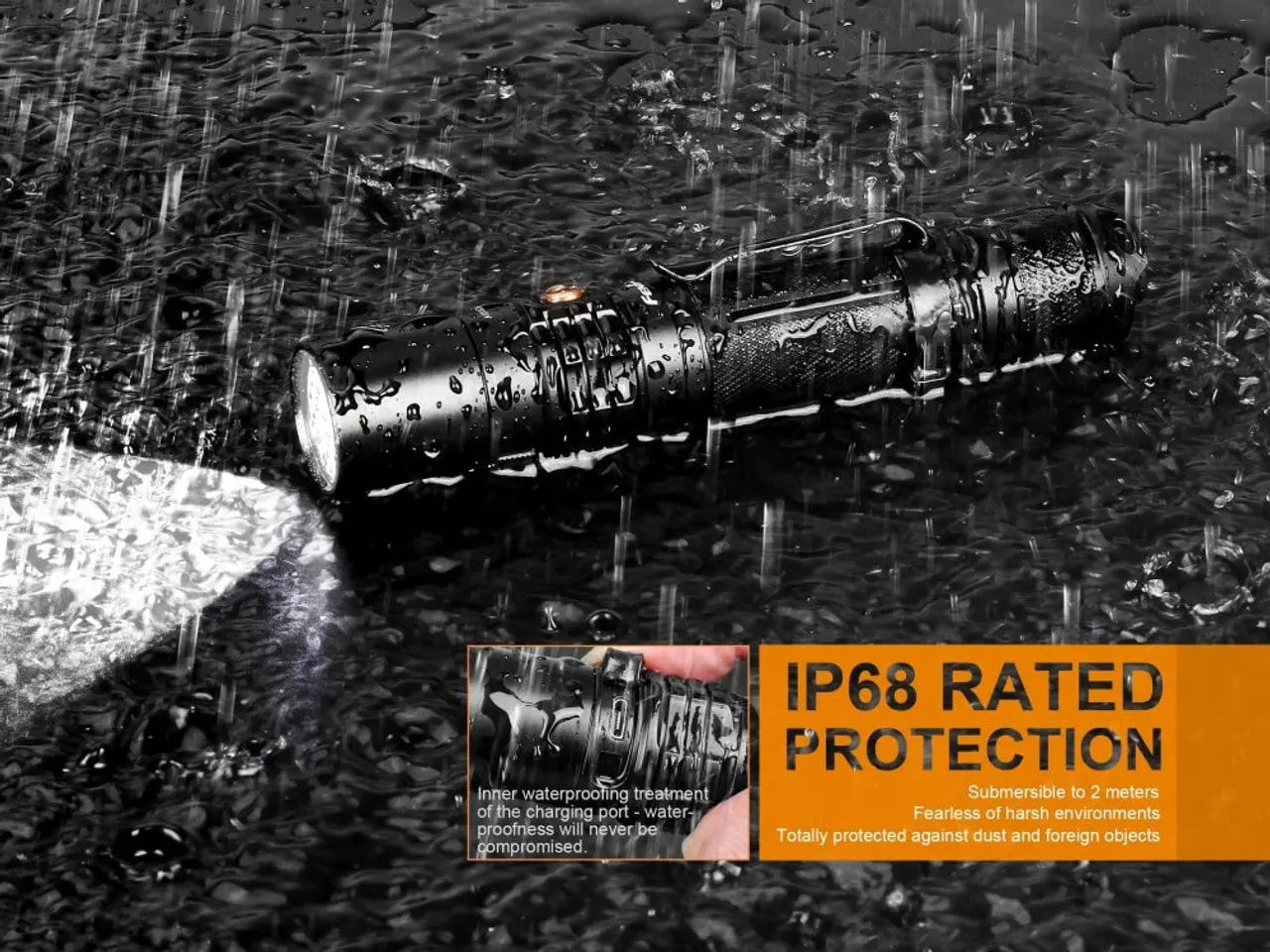 Fenix 1000 Lumen Rechargeable Flashlight - F FX-UC35V2.0 Fenix