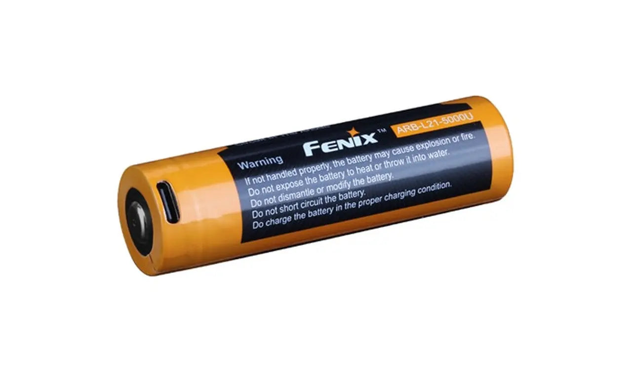 Fenix 21700 USB-C Rechargeable Battery, 5000mAh - F FX-ARBL215000U Fenix