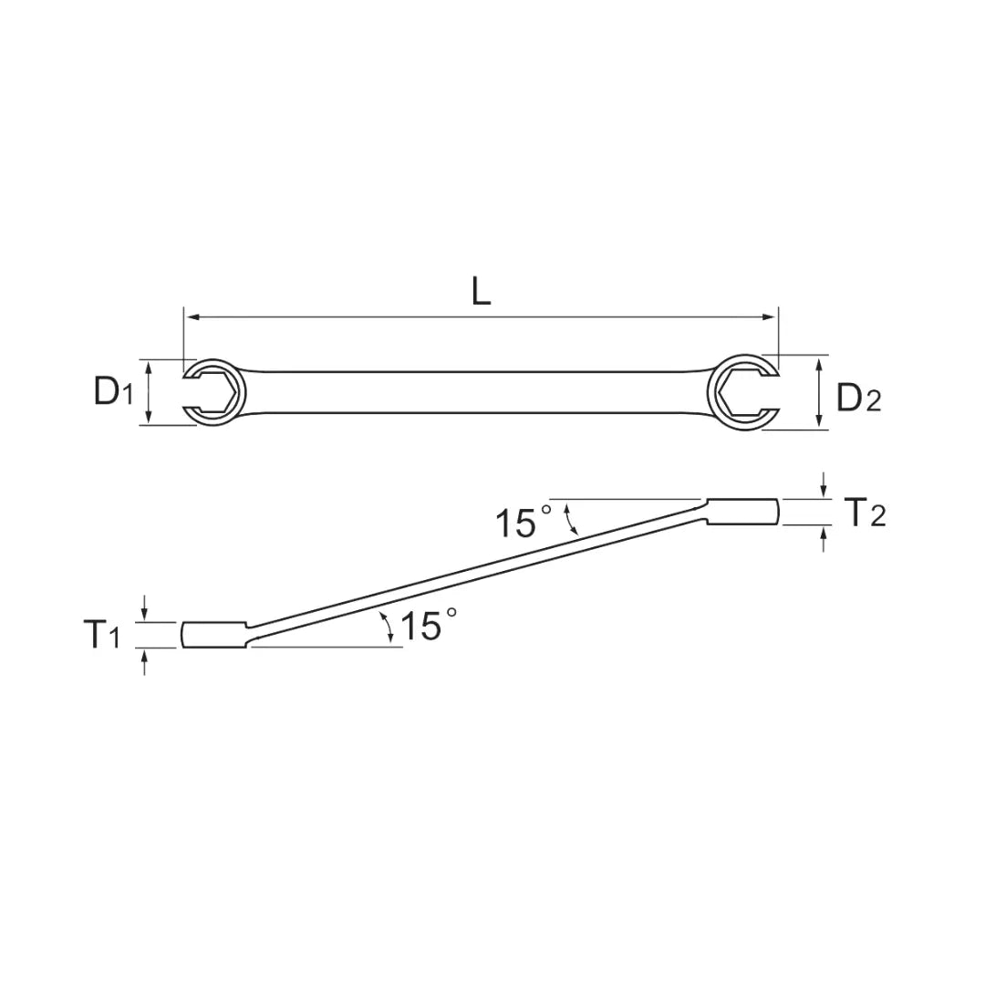 ASAHI Metric Flare Nut Wrench in 19x22mm FW1922 Asahi