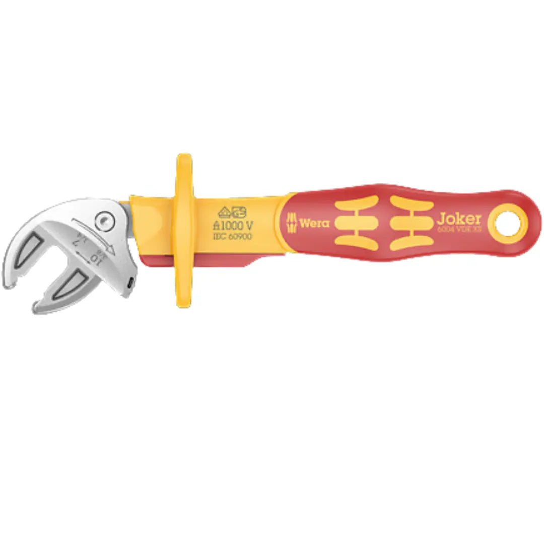 WERA 6004 Joker VDE XS VDE-insulated, self-setting 7-10mm wrench 05020150001 Wera