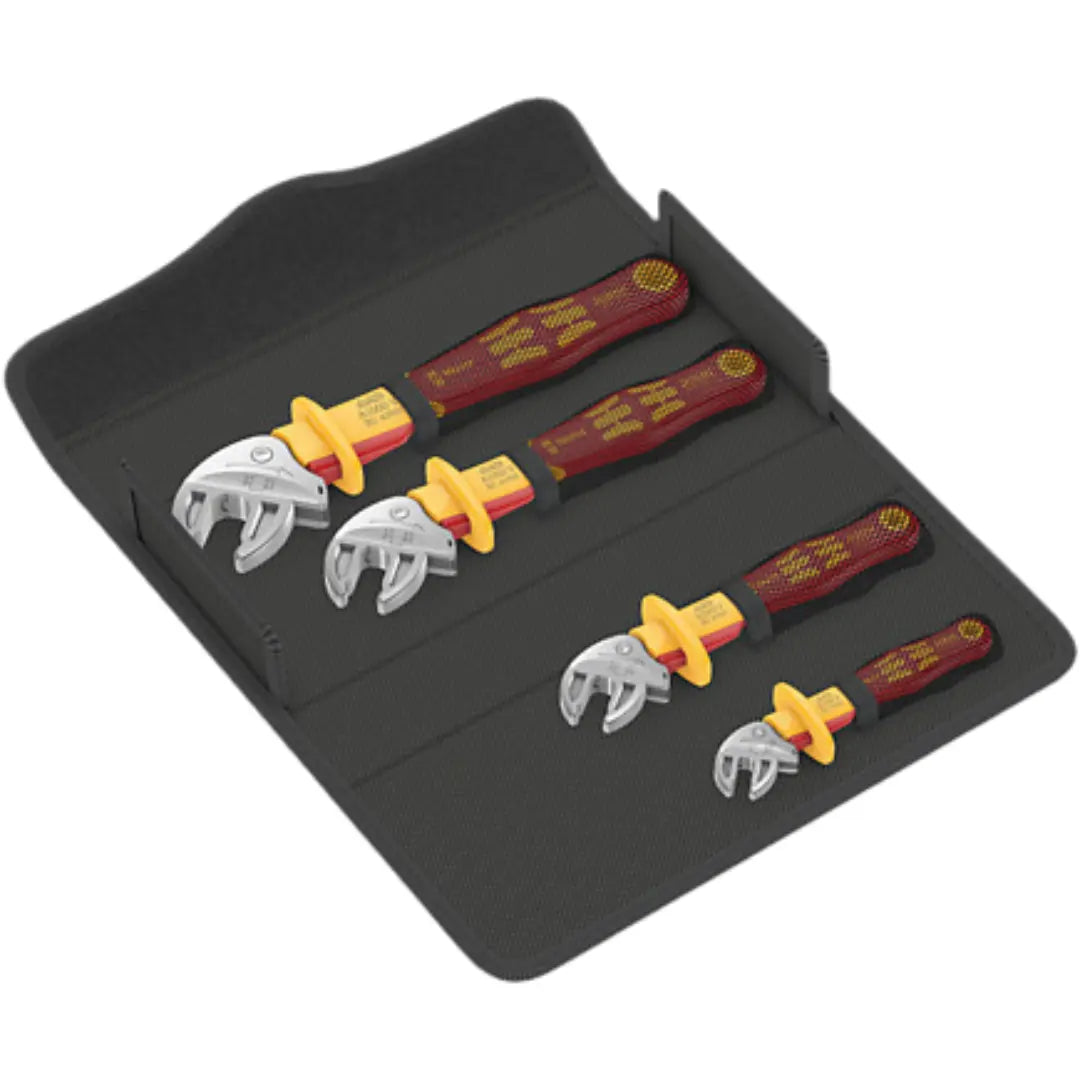 WERA 6004 Joker VDE 4 Set 1 VDE-insulated self-setting wrench set, 4 pieces 050201700011 Wera