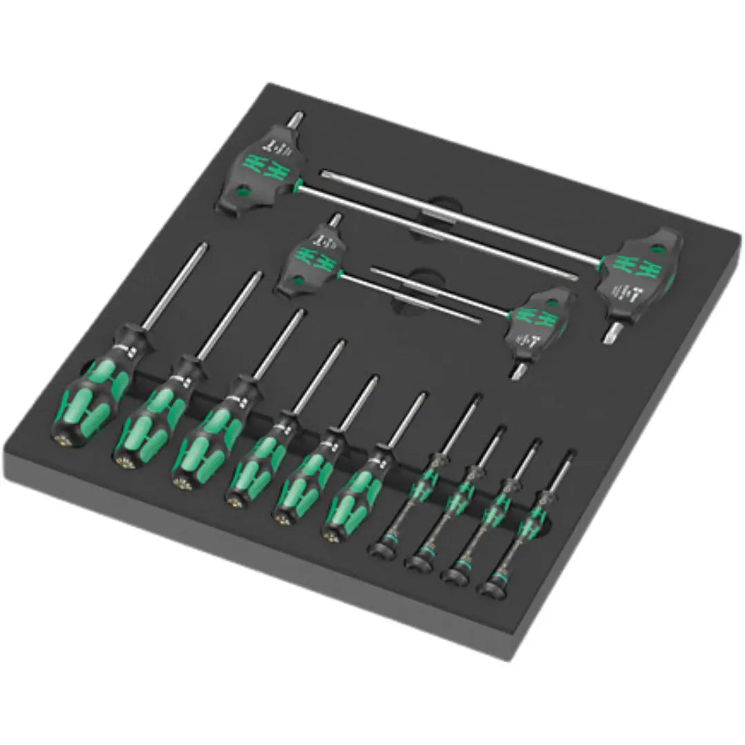 WERA 9712 Foam insert TORX® HF screwdriver set 1, 14 pieces 05150103001 Wera