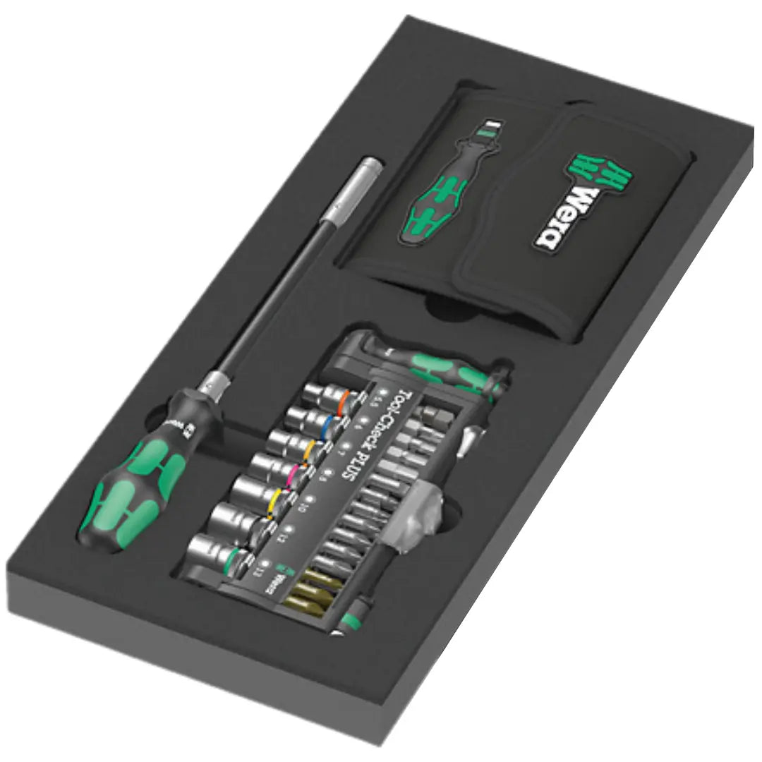 WERA 9750 Foam insert Kraftform Kompakt and Tool-Check PLUS set 1, 57 pieces 05150150001 Wera