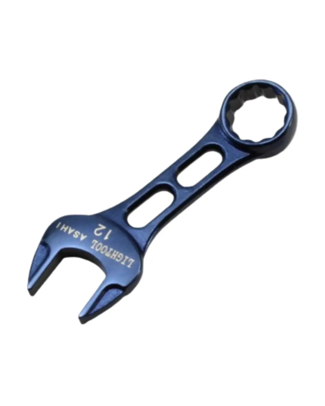 ASAHI LIGHTOOL Mini Combination Wrench 10mm Ion Plating Metal Blue Color - LCWU010A 