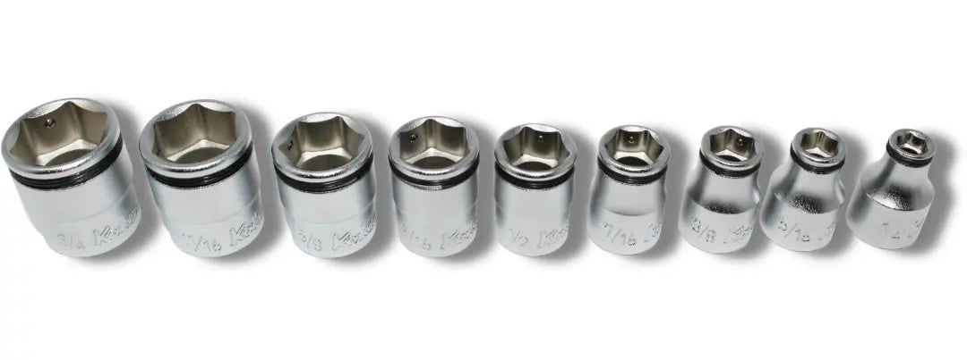 Ko-ken Tools 3/8 Sq. Dr. Nut-Grip, SAE, Socket Set - 9 pieces Ko-ken Tools