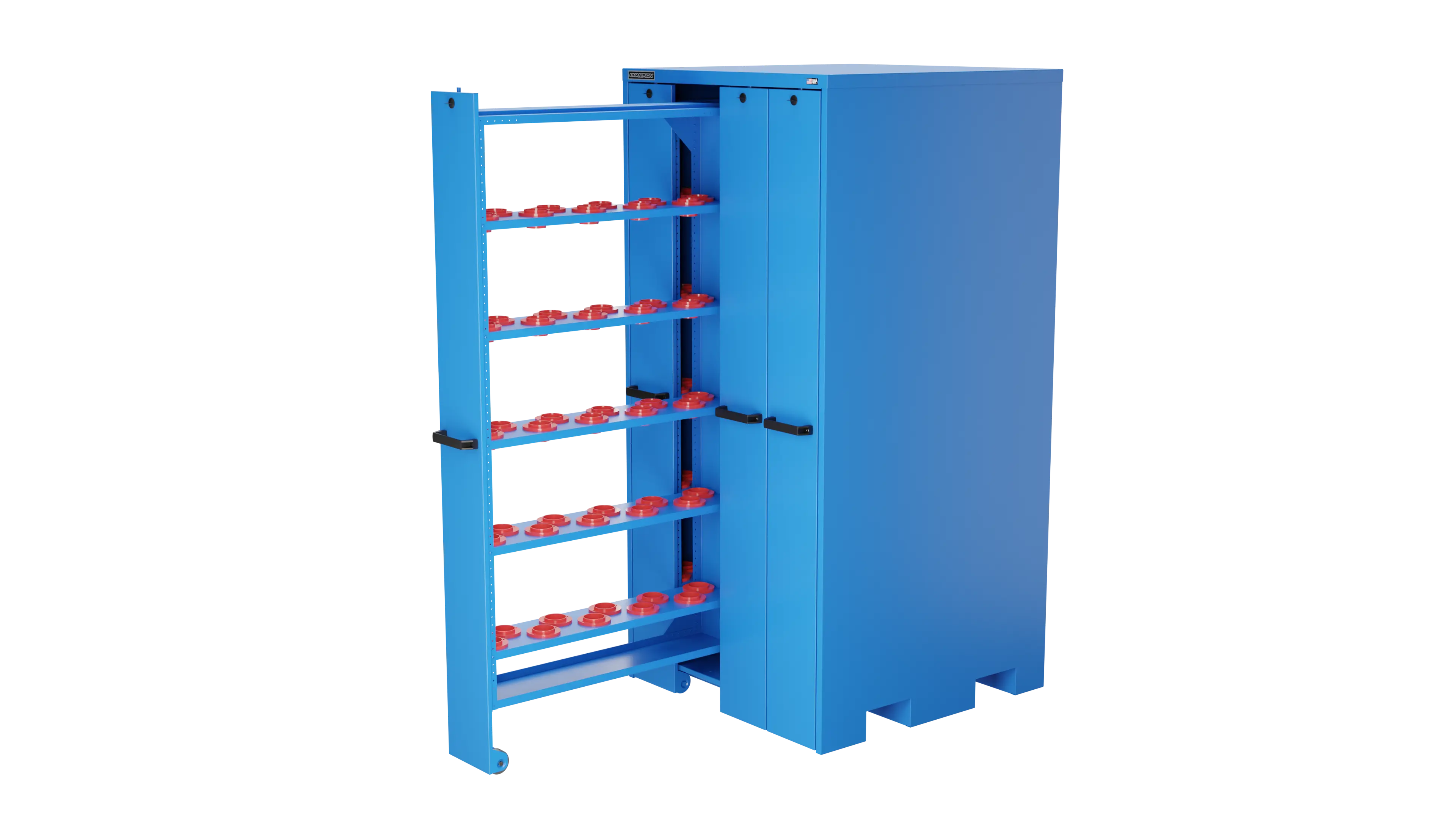 Champion Tool 4-Drawer Vertical Storage Cabinet with 200 CAT50 Tool Capacity, 40 W x 84 H x 41 D in - CM VSC50 Champion Tool Storage