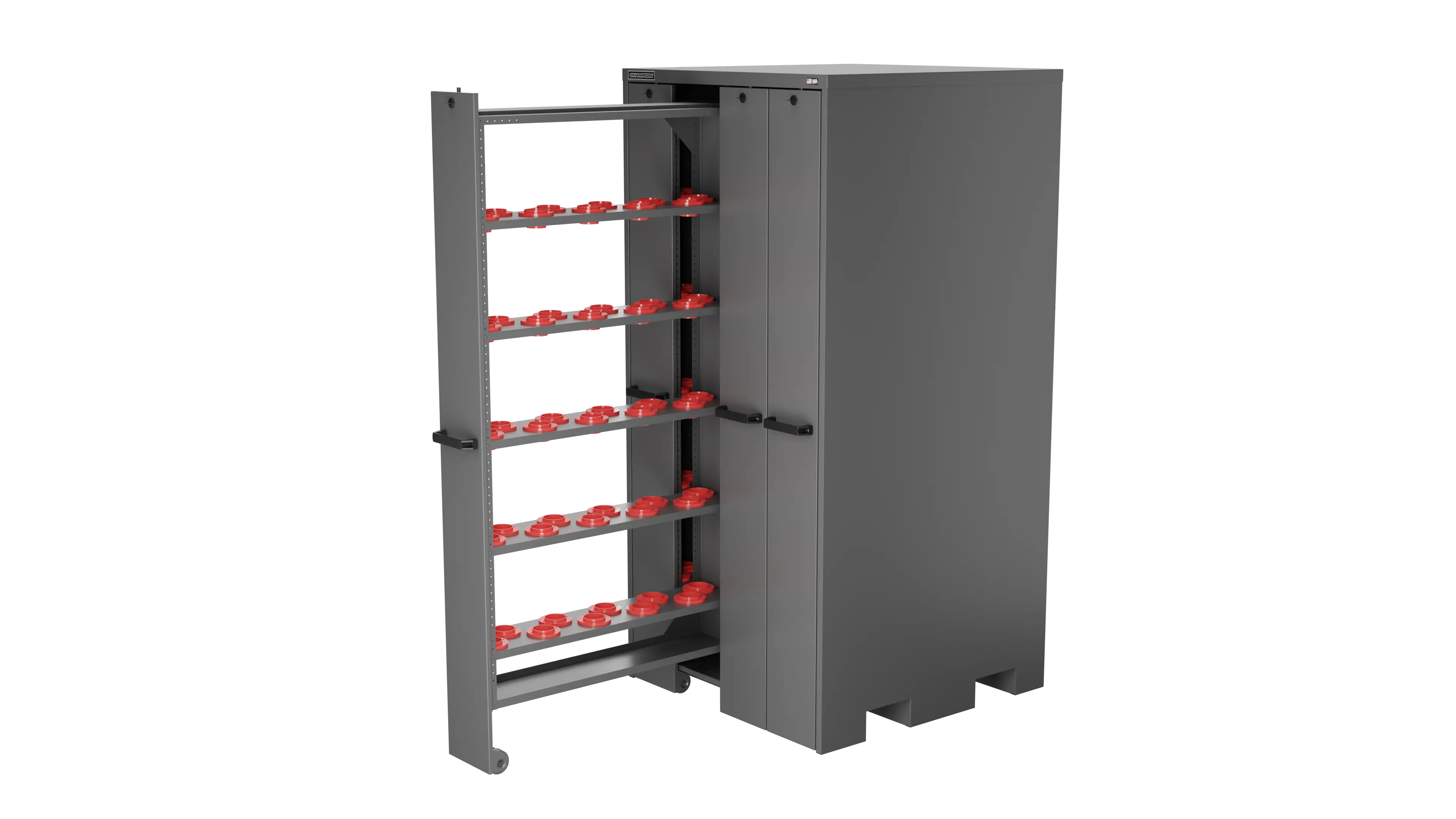 Champion Tool 4-Drawer Vertical Storage Cabinet with 200 CAT50 Tool Capacity, 40 W x 84 H x 41 D in - CM VSC50 Champion Tool Storage