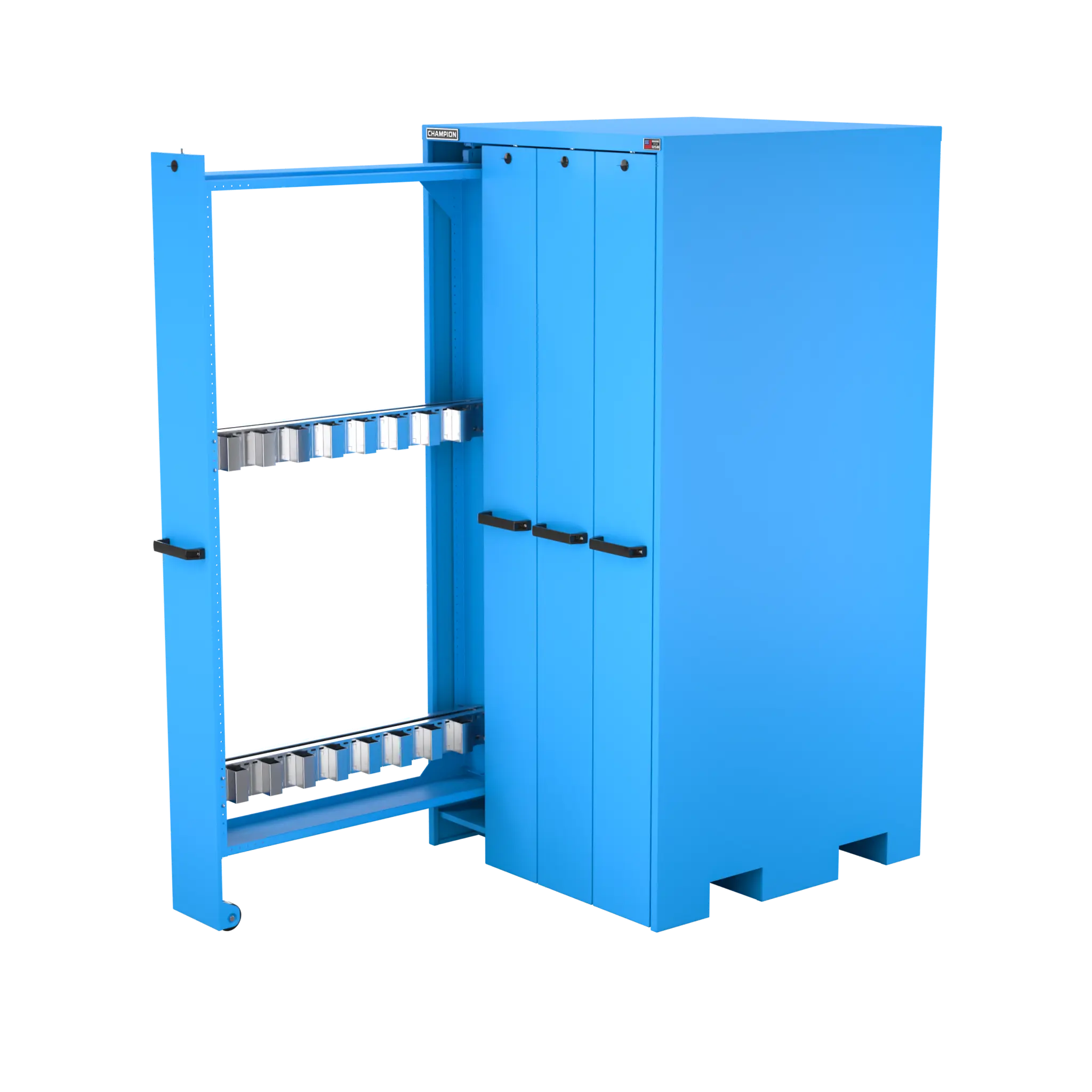 Champion Tool 4-Drawer Vertical Storage Cabinet with Broach Storage, 40 W x 84 H x 41 D in - CM VSCB Champion Tool Storage