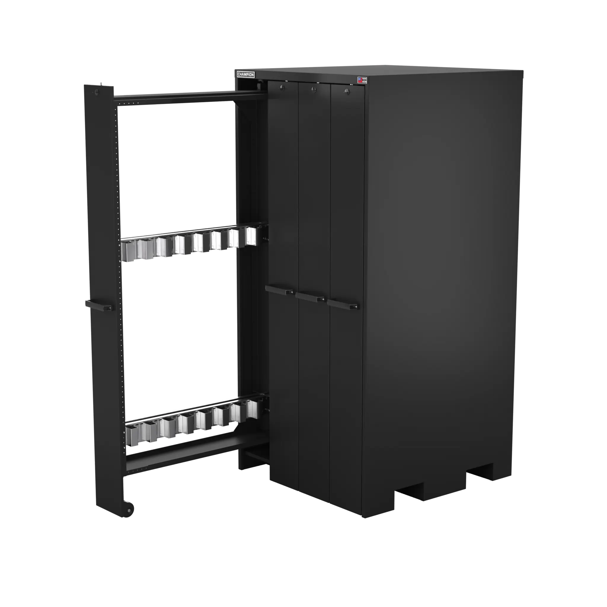 Champion Tool 4-Drawer Vertical Storage Cabinet with Broach Storage, 40 W x 84 H x 41 D in - CM VSCB Champion Tool Storage