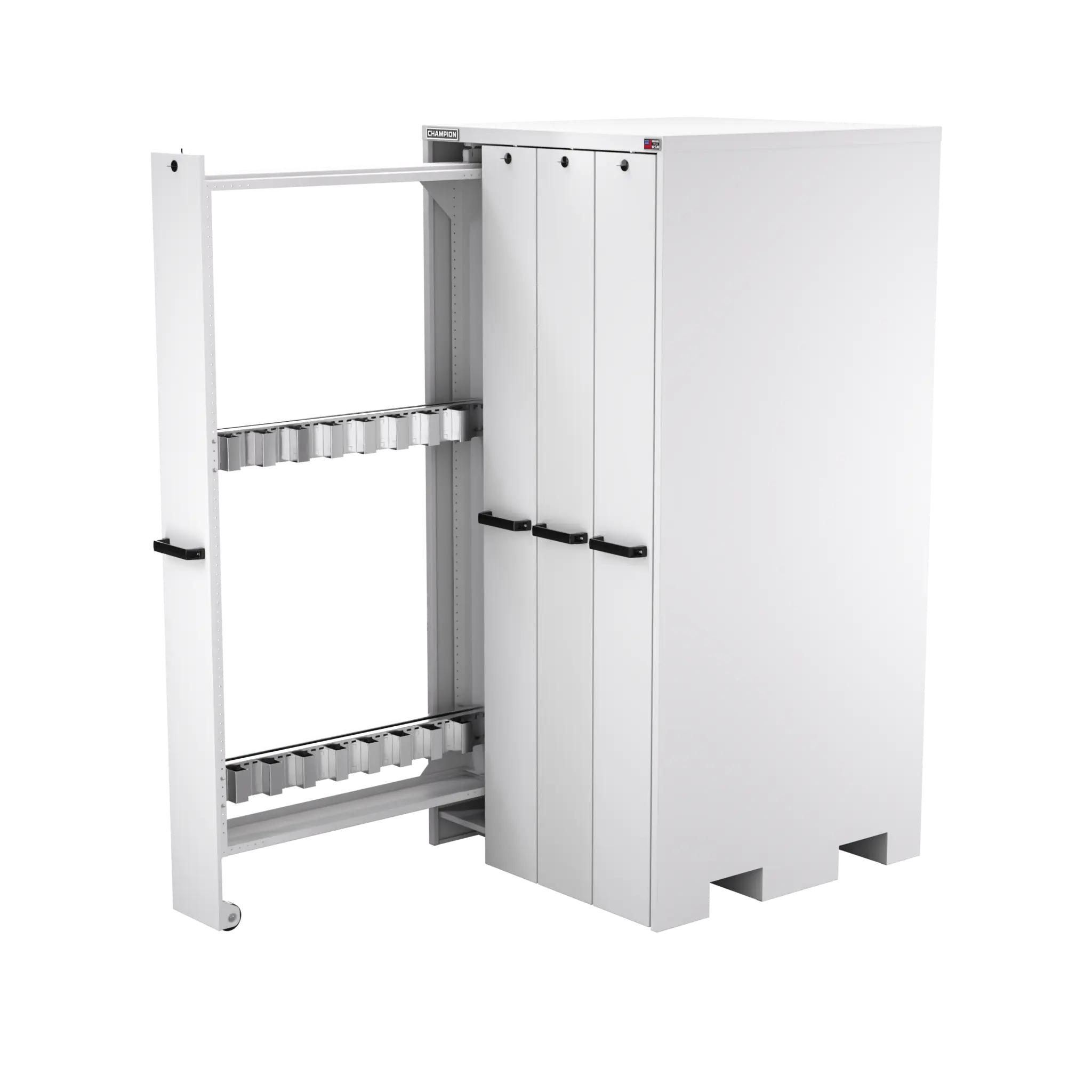 Champion Tool 4-Drawer Vertical Storage Cabinet with Broach Storage, 40 W x 84 H x 41 D in - CM VSCB Champion Tool Storage