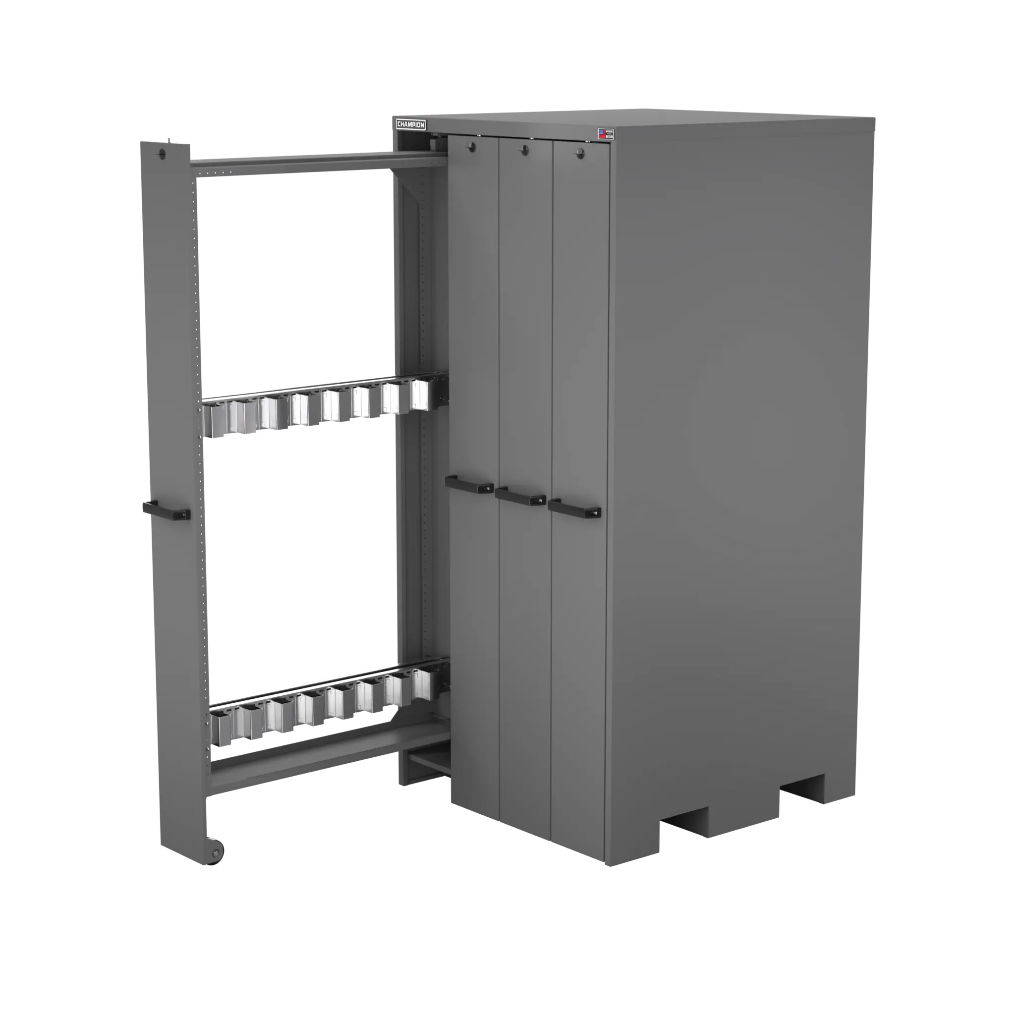 Champion Tool 4-Drawer Vertical Storage Cabinet with Broach Storage, 40 W x 84 H x 41 D in - CM VSCB Champion Tool Storage