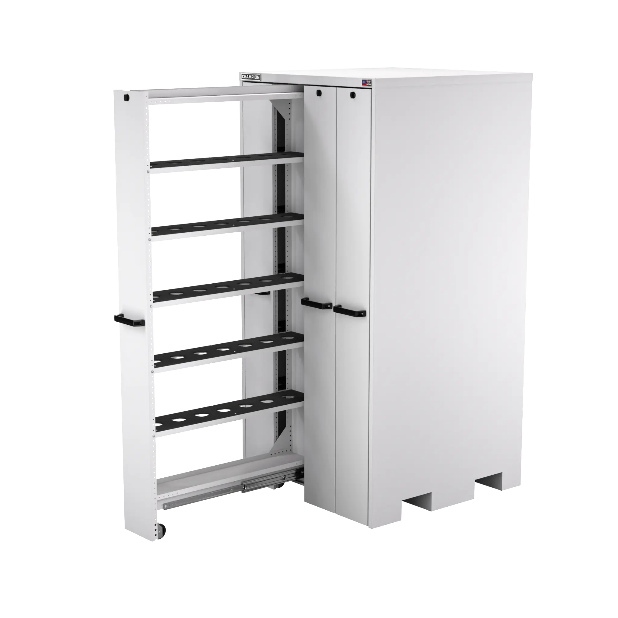 Champion Tool 4-Drawer Vertical Storage Cabinet with 320 Capto C10 Tool Capacity, 40 W x 84 H x 41 D in - CM VSCC10 Champion Tool Storage