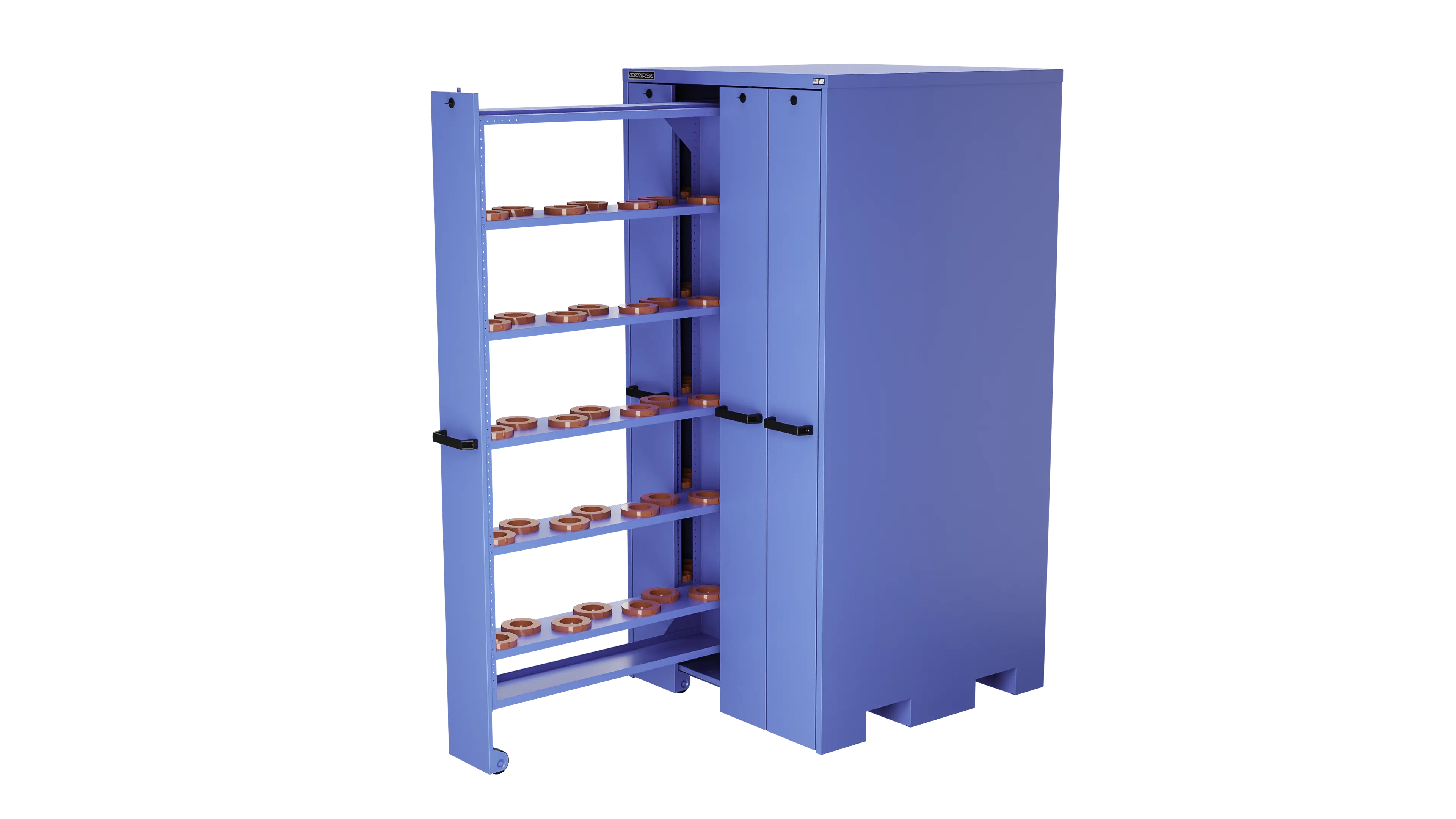 Champion Tool 4-Drawer Vertical Storage Cabinet with 160 HSK100 Tool Capacity, 40 W x 84 H x 41 D in - CM VSCH100 Champion Tool Storage