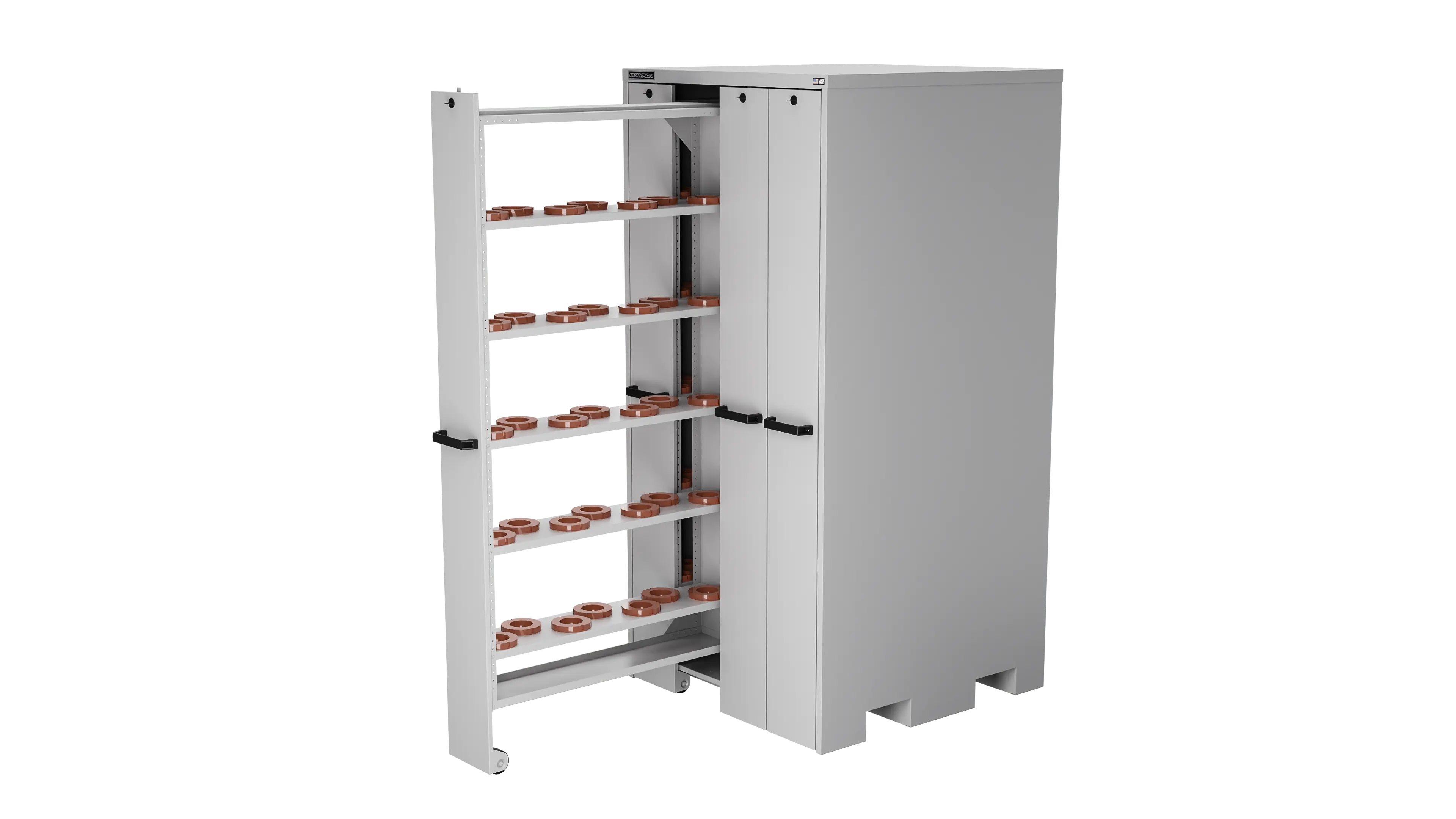 Champion Tool 4-Drawer Vertical Storage Cabinet with 160 HSK100 Tool Capacity, 40 W x 84 H x 41 D in - CM VSCH100 Champion Tool Storage
