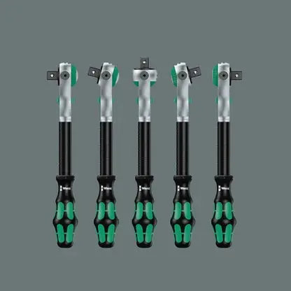 Wera Set of 8 MS1 Kraftform Kompakt Zyklop Metal Speed Ratchet, 1/4 in - WE 05135949001 
