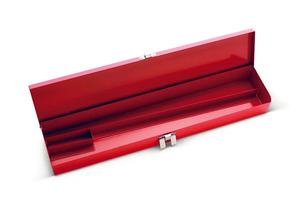 Wright Tool Red Metal Box, 18-3/8 in x 3-3/4 in x 2 in - WT W418 Tool Box Wright Tool