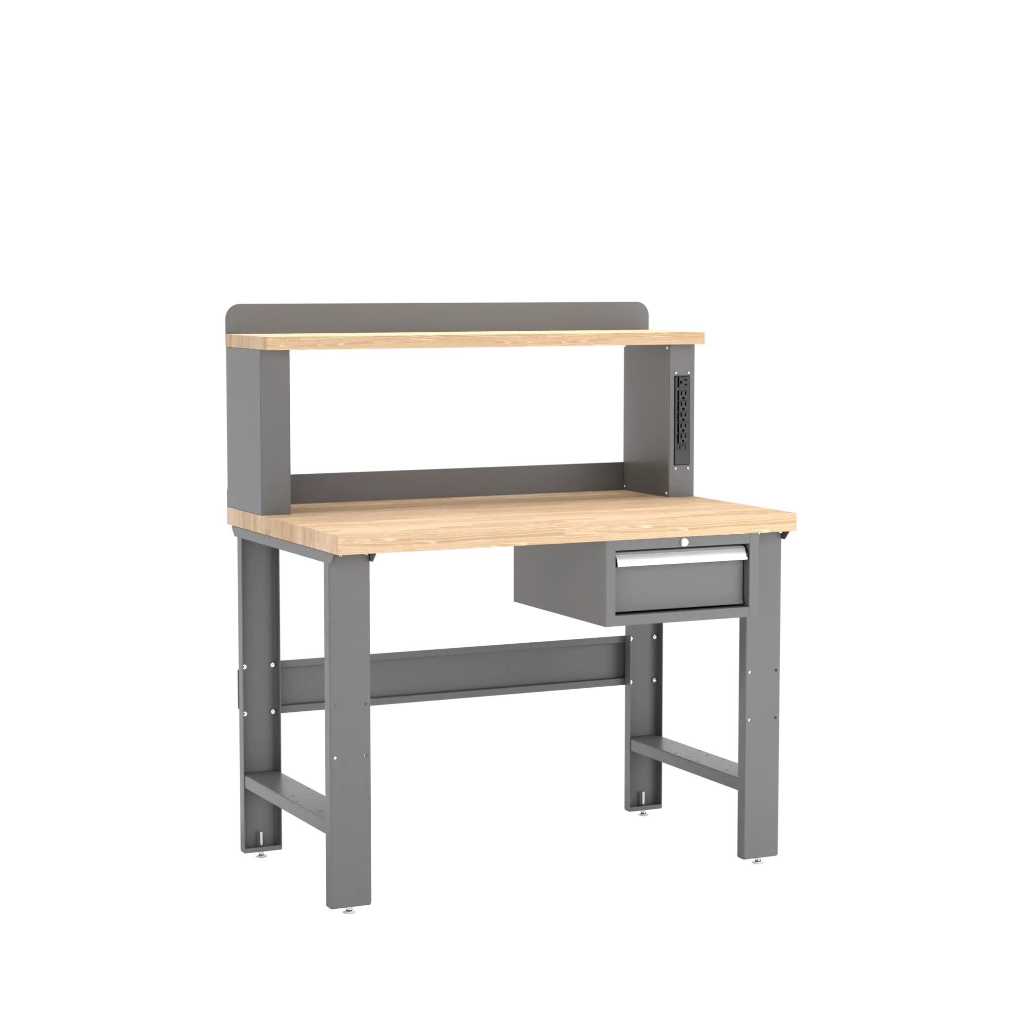 Champion Tool 12 Power Riser Single Drawer Workbench, 48 W x 35-1/4 H x 30 D in - CM WB102-B4830 Champion Tool Storage