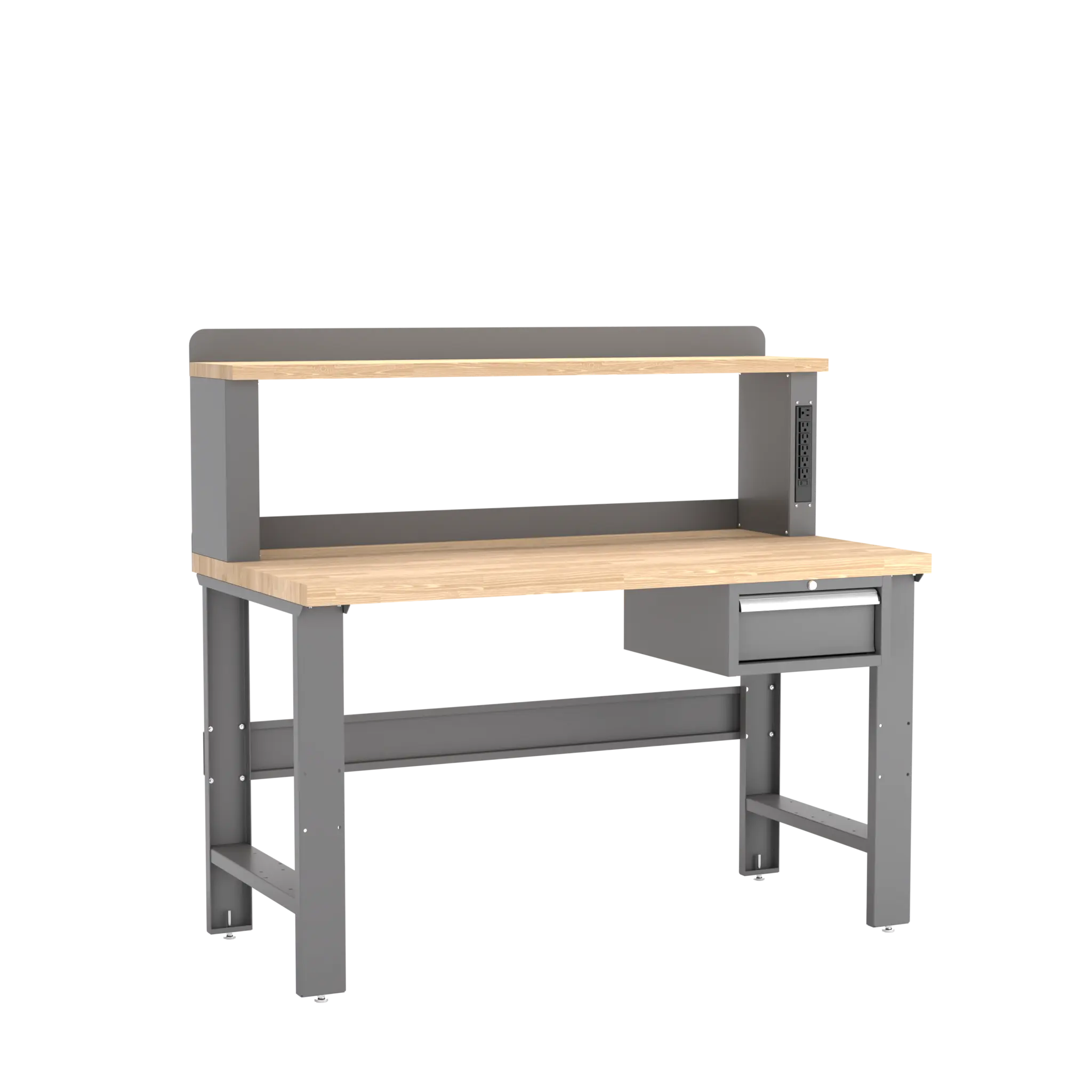 Champion Tool 12 Power Riser Single Drawer Workbench, 60 W x 35-1/4 H x 30 D in - CM WB102-B6030 Champion Tool Storage