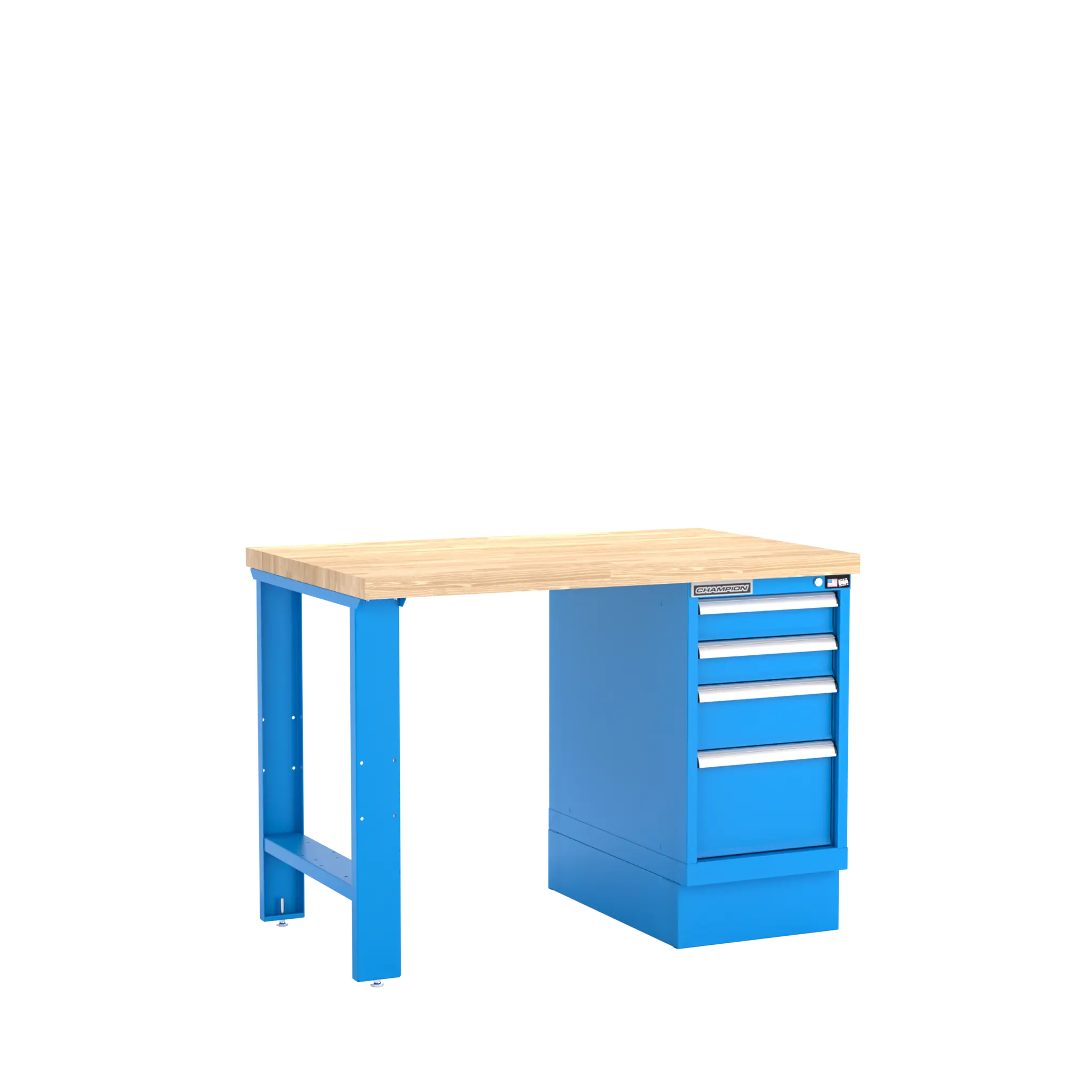 Champion Tool 4-Drawer Cabinet Workbench, 48 W x 35-1/4 H x 30 D in - CM WB200-B4830 Champion Tool Storage