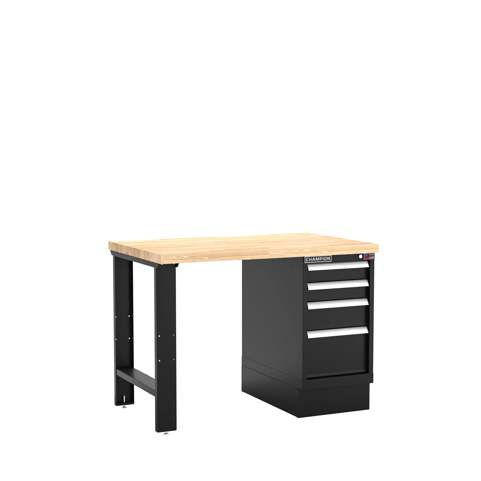 Champion Tool 4-Drawer Cabinet Workbench, 48 W x 35-1/4 H x 30 D in - CM WB200-B4830 Champion Tool Storage