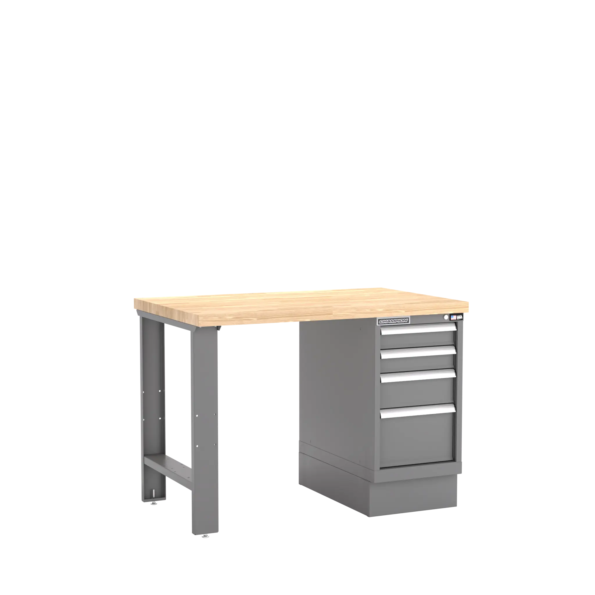 Champion Tool 4-Drawer Cabinet Workbench, 48 W x 35-1/4 H x 30 D in - CM WB200-B4830 Champion Tool Storage