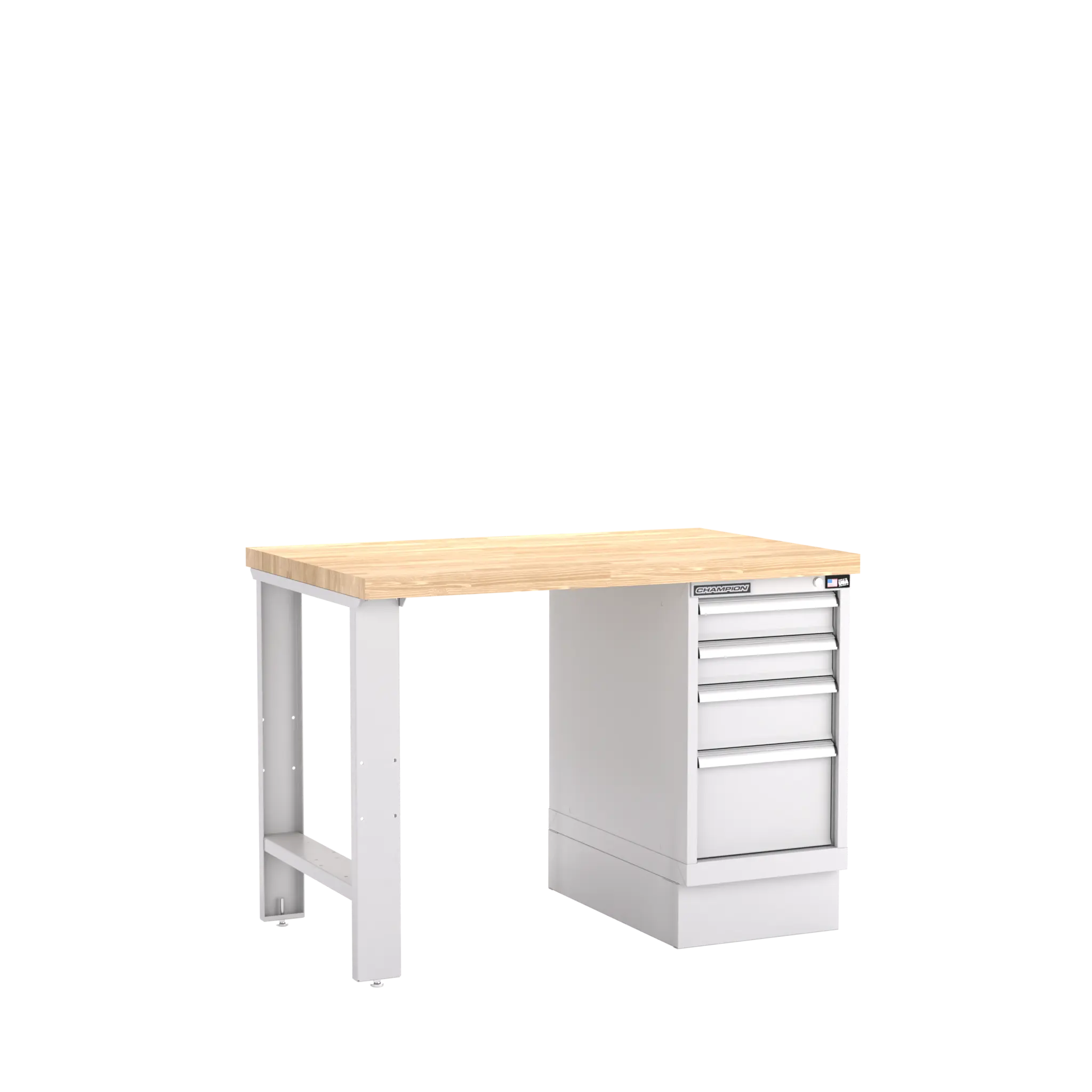 Champion Tool 4-Drawer Cabinet Workbench, 48 W x 35-1/4 H x 30 D in - CM WB200-B4830 Champion Tool Storage