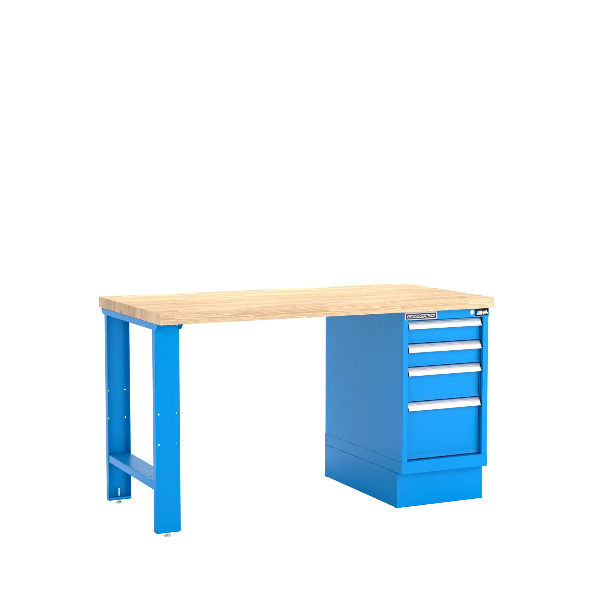 Champion Tool 4-Drawer Cabinet Workbench, 60 W x 35-1/4 H x 30 D in - CM WB200-B6030 Champion Tool Storage