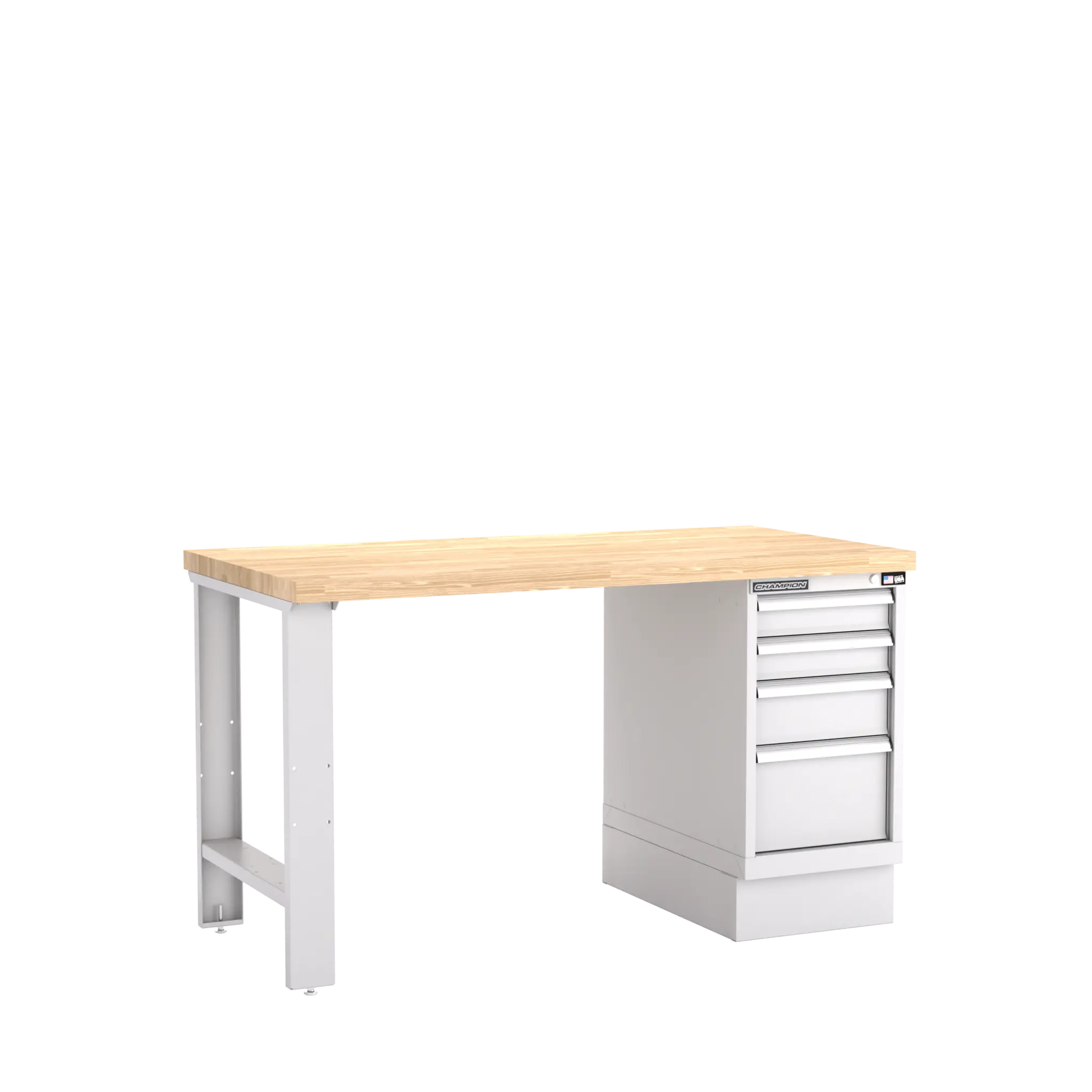 Champion Tool 4-Drawer Cabinet Workbench, 60 W x 35-1/4 H x 30 D in - CM WB200-B6030 Champion Tool Storage
